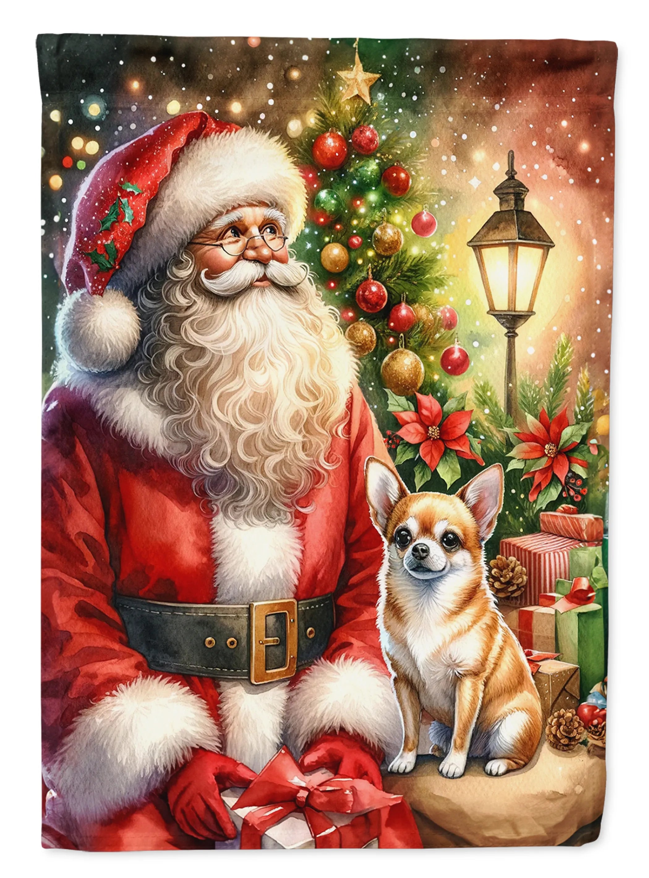 Moments with Santa Decorative Flag - Size: GARDEN SIZE | Pack Of: 1 | Collection name: Moments with santa