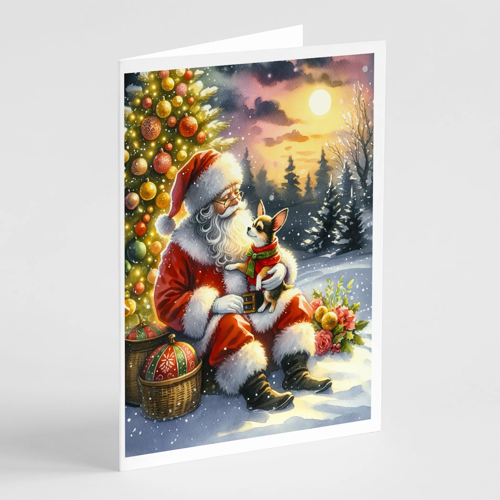 Moments with Santa Greeting Cards  - Size: 5X7 | Pack Of: 8 | Collection name: Moments with santa