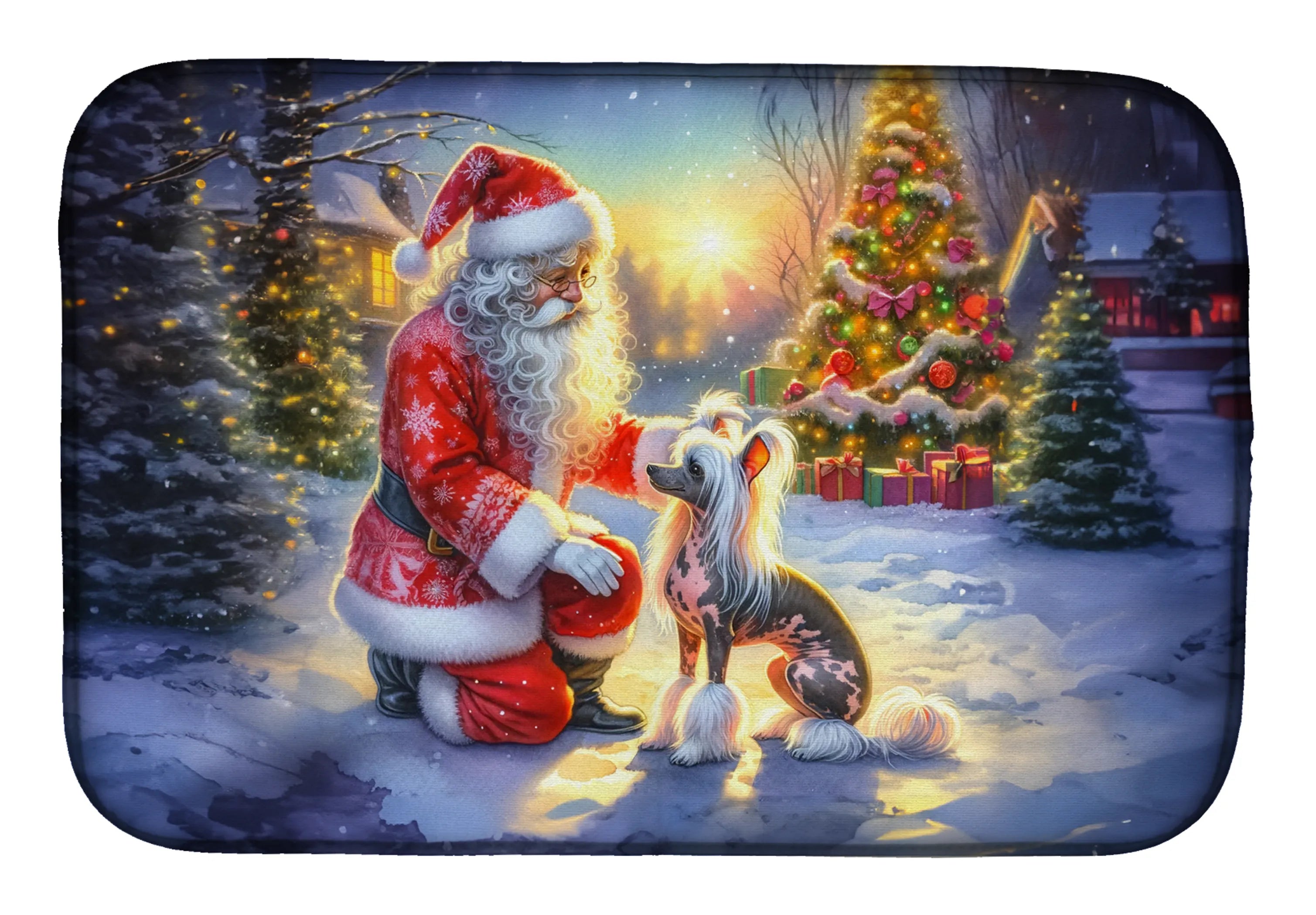 Moments with Santa Dish Drying Mat - Size: 14  X 21" | Pack Of: 1 | Collection name: Moments with santa