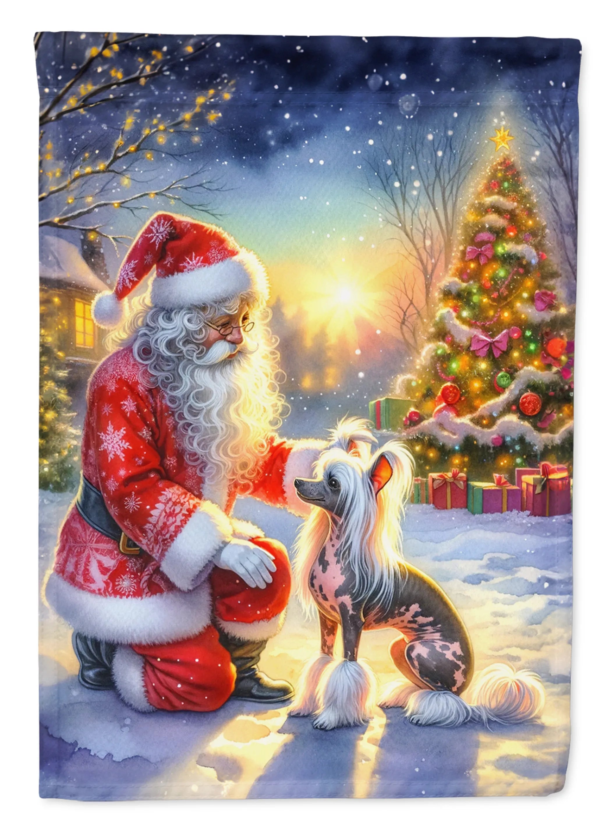 Moments with Santa Decorative Flag - Size: GARDEN SIZE | Pack Of: 1 | Collection name: Moments with santa