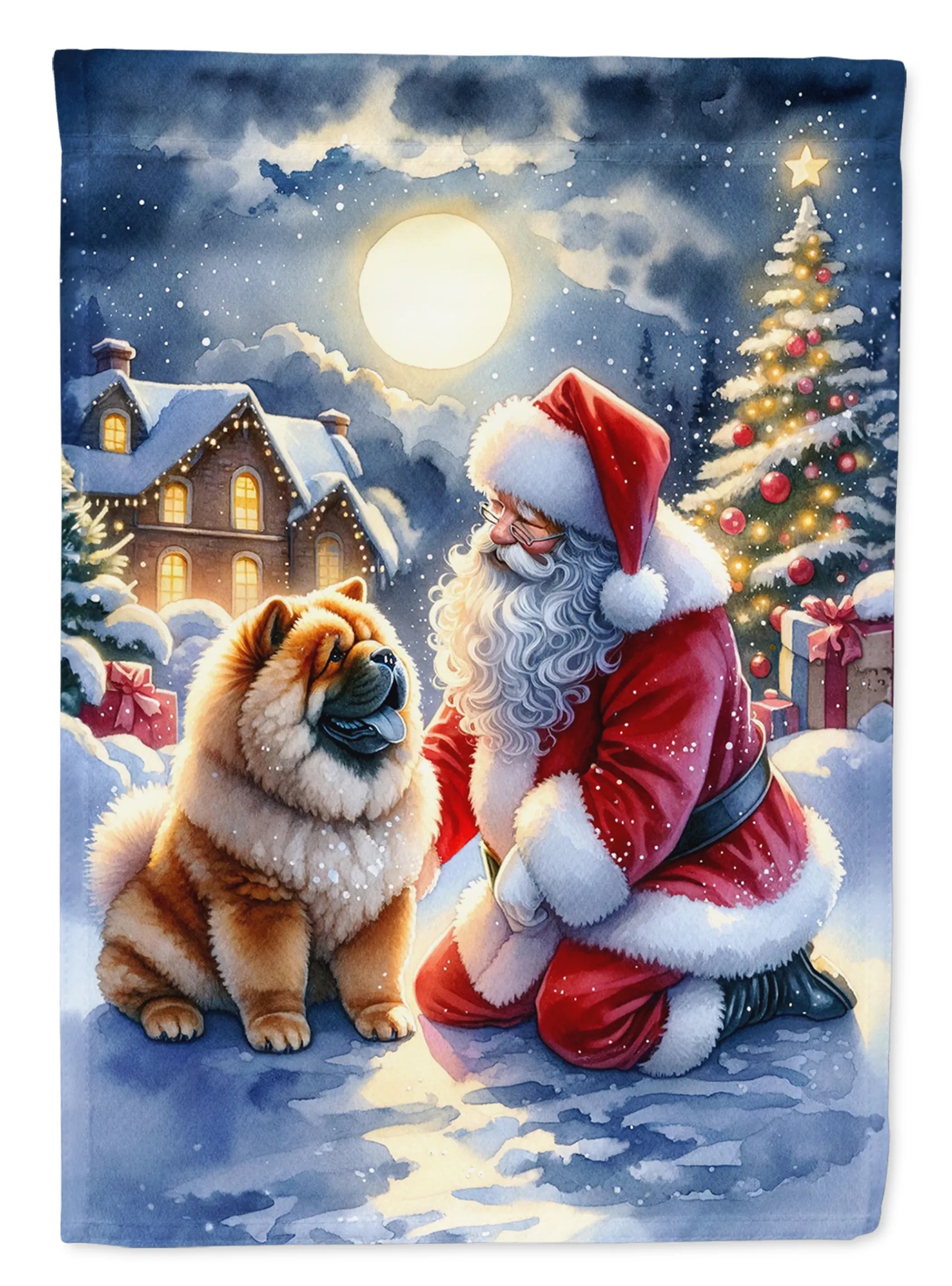 Moments with Santa Decorative Flag - Size: GARDEN SIZE | Pack Of: 1 | Collection name: Moments with santa