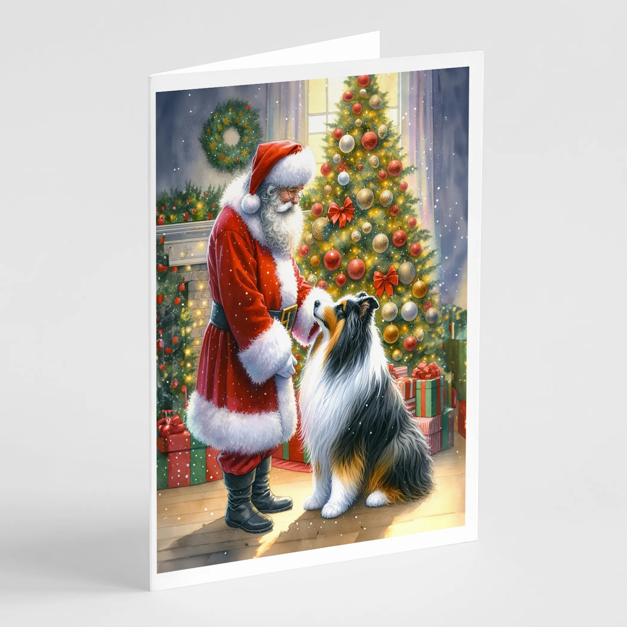 Moments with Santa Greeting Cards  - Size: 5X7 | Pack Of: 8 | Collection name: Moments with santa