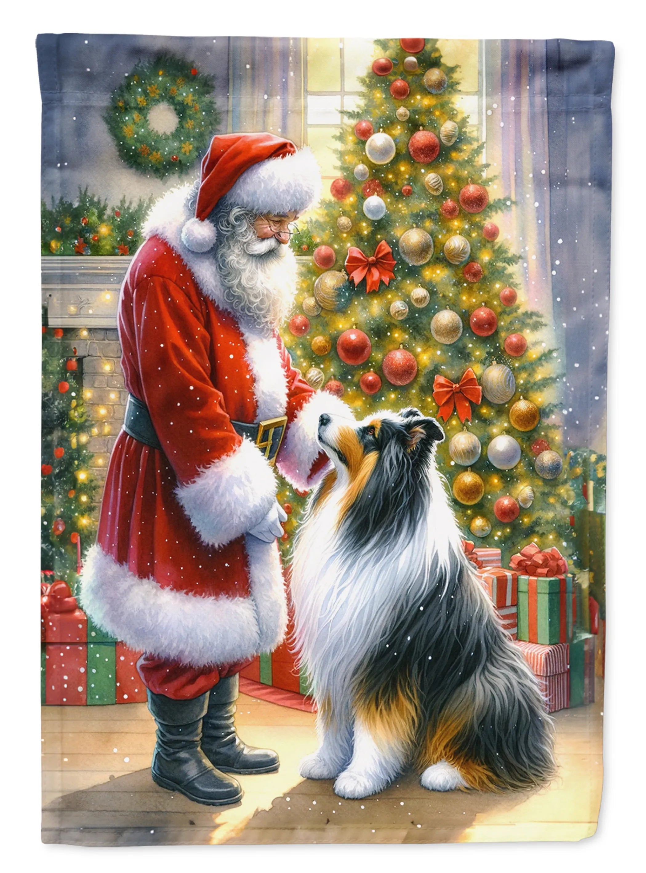 Moments with Santa Decorative Flag - Size: GARDEN SIZE | Pack Of: 1 | Collection name: Moments with santa