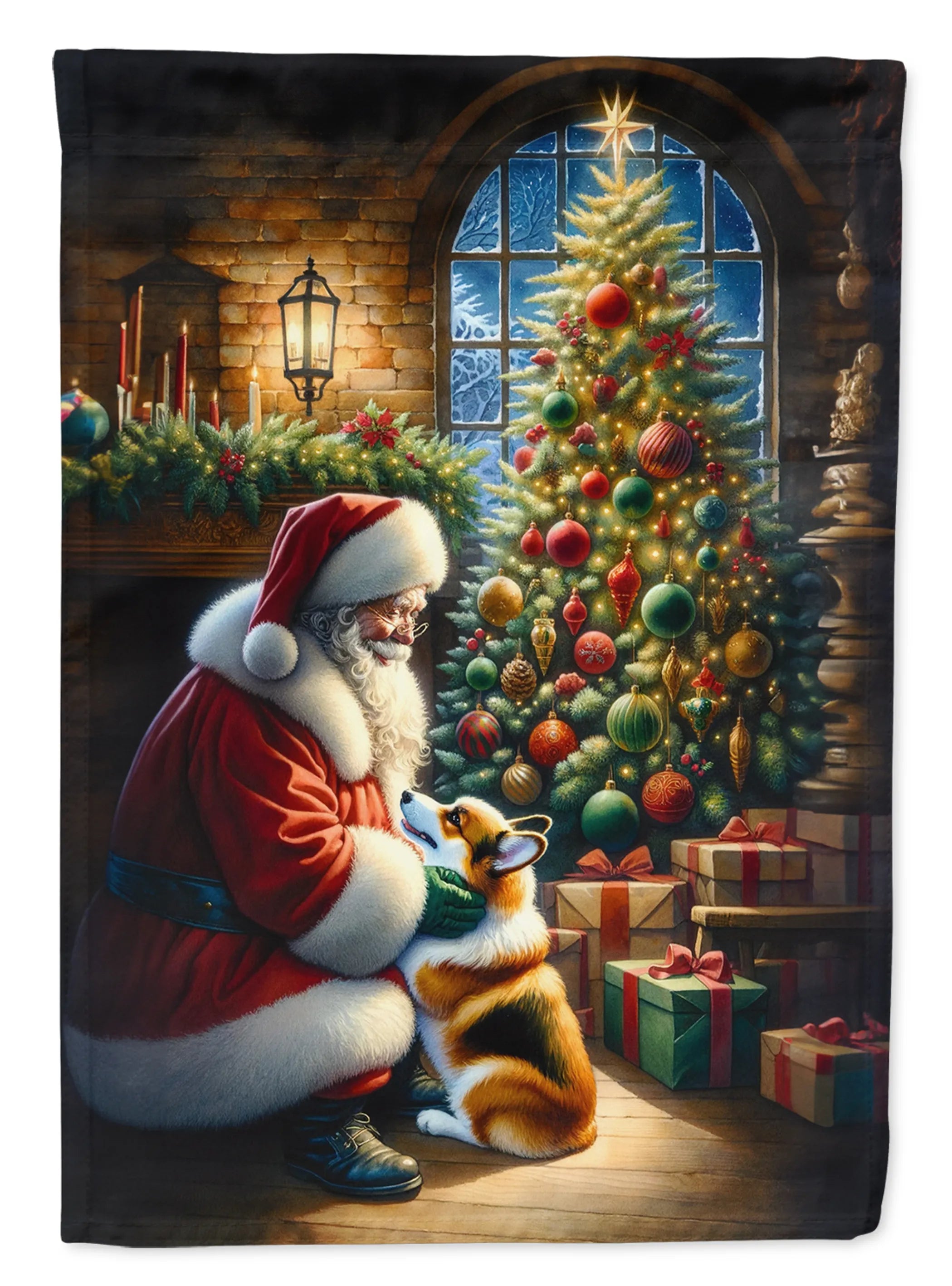 Moments with Santa Decorative Flag - Size: GARDEN SIZE | Pack Of: 1 | Collection name: Moments with santa