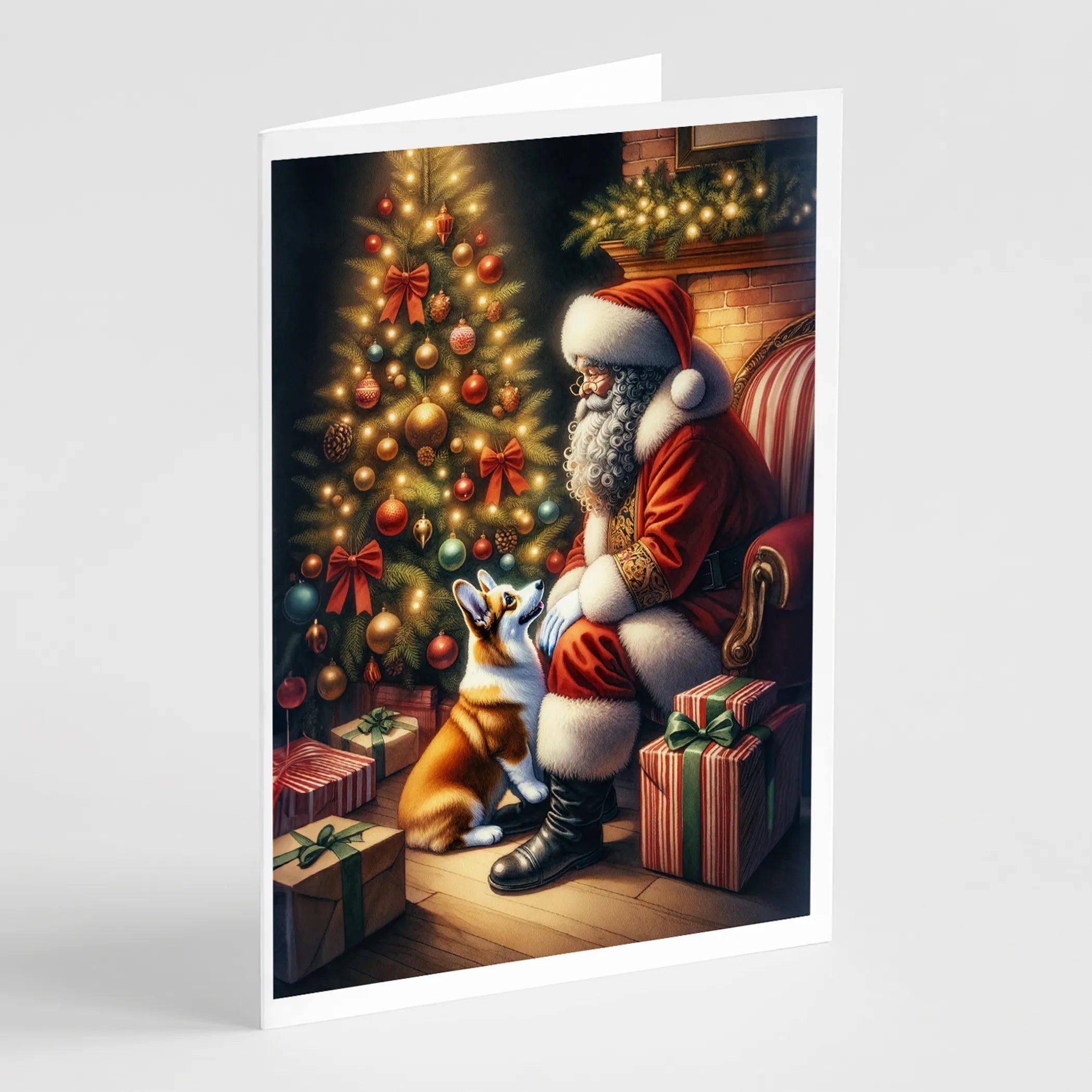 Moments with Santa Greeting Cards  - Size: 5X7 | Pack Of: 8 | Collection name: Moments with santa