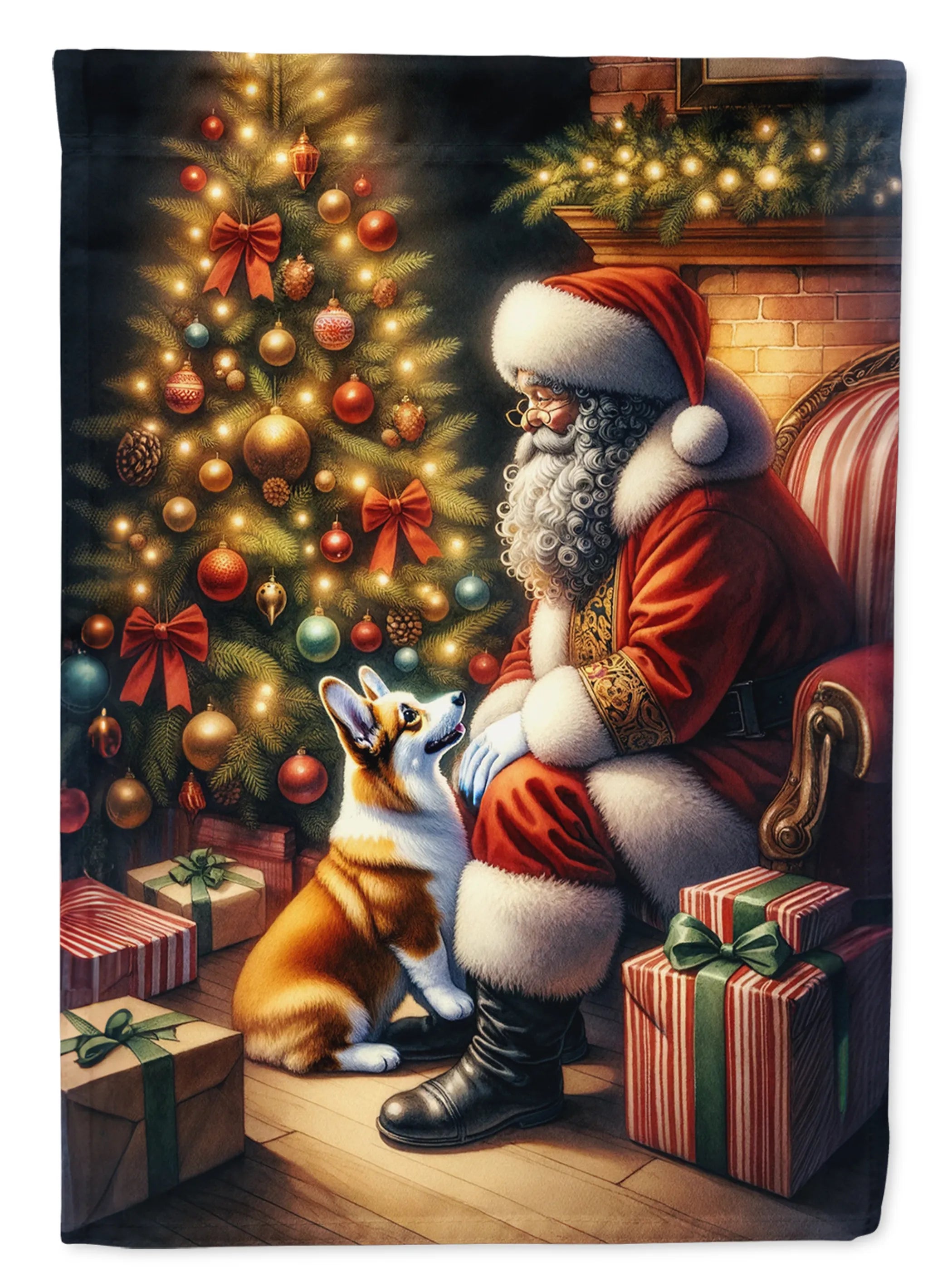 Moments with Santa Decorative Flag - Size: GARDEN SIZE | Pack Of: 1 | Collection name: Moments with santa
