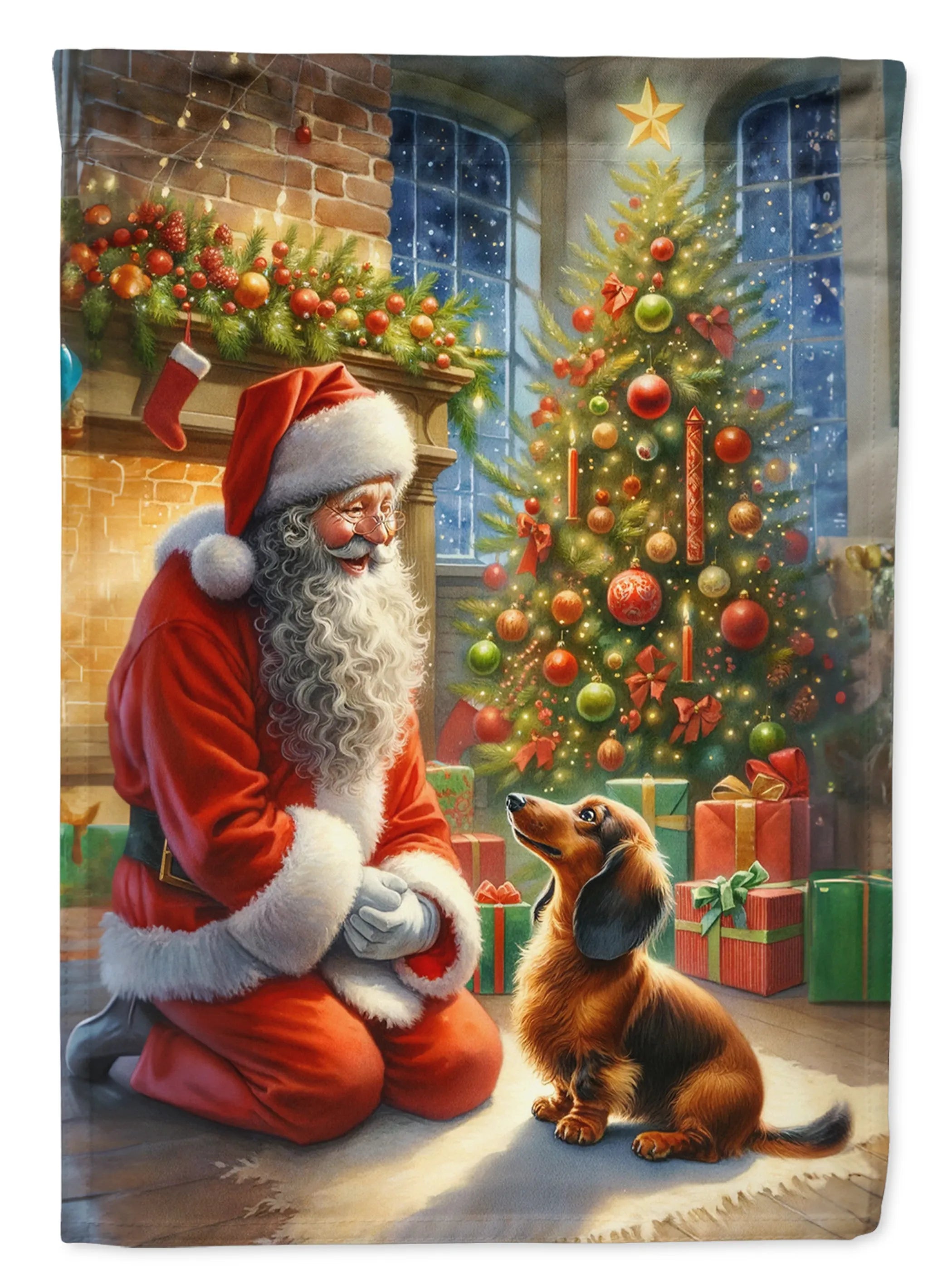 Moments with Santa Decorative Flag - Size: GARDEN SIZE | Pack Of: 1 | Collection name: Moments with santa