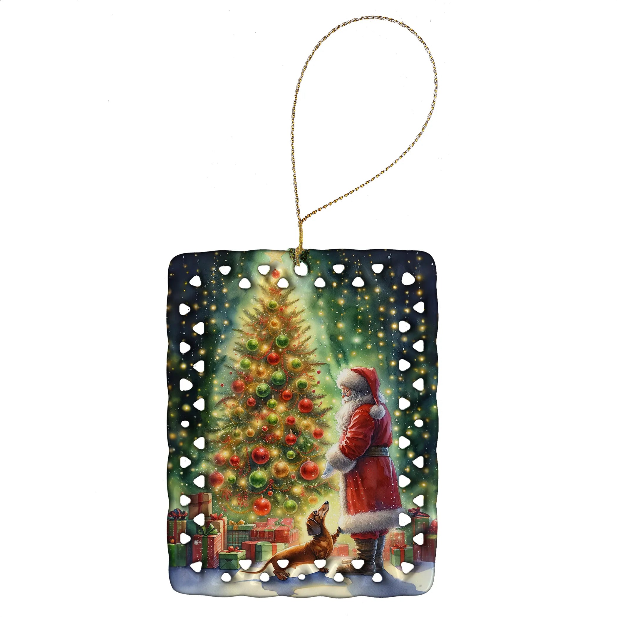 Moments with Santa Porcelain Ornament