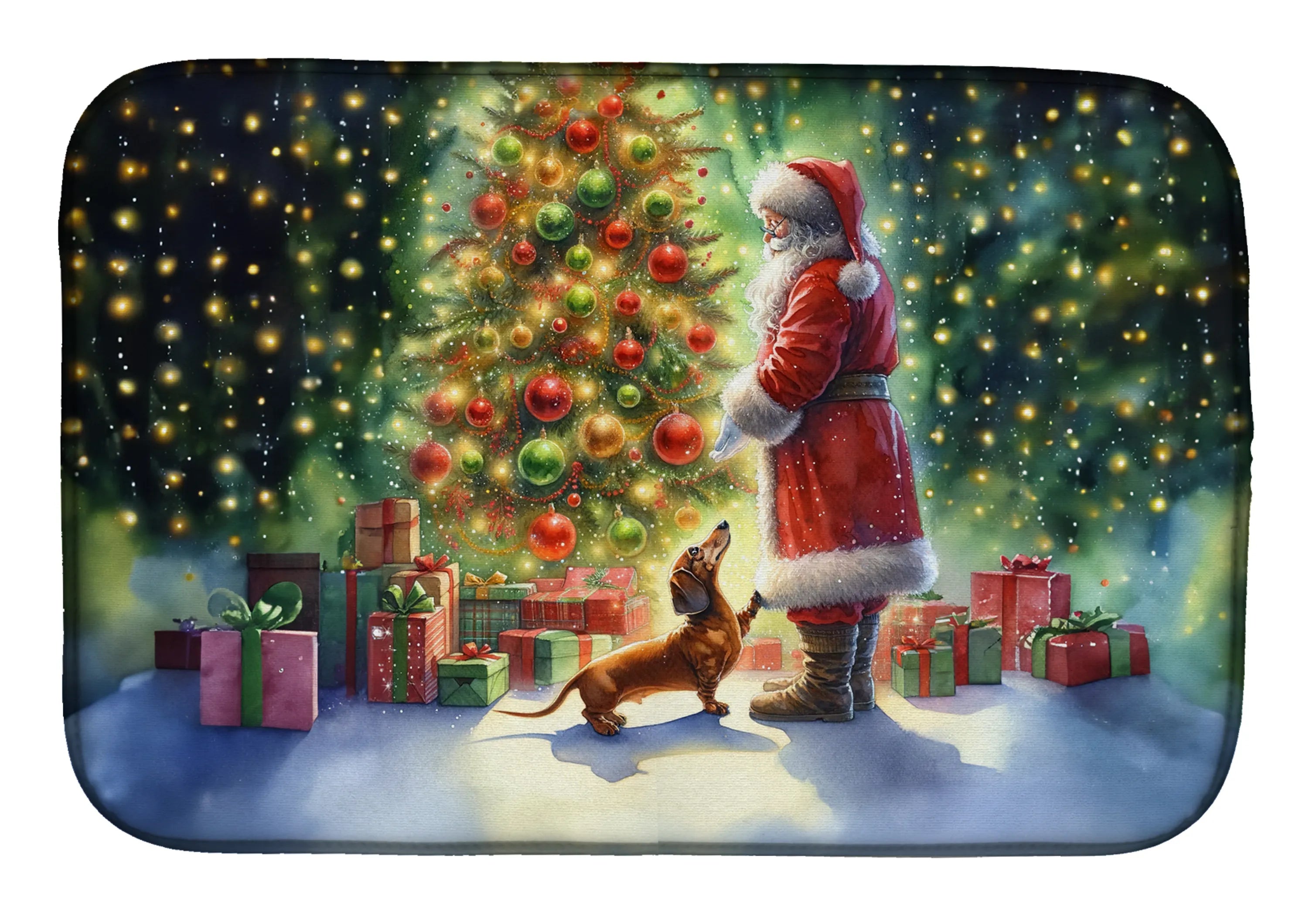Moments with Santa Dish Drying Mat - Size: 14  X 21" | Pack Of: 1 | Collection name: Moments with santa