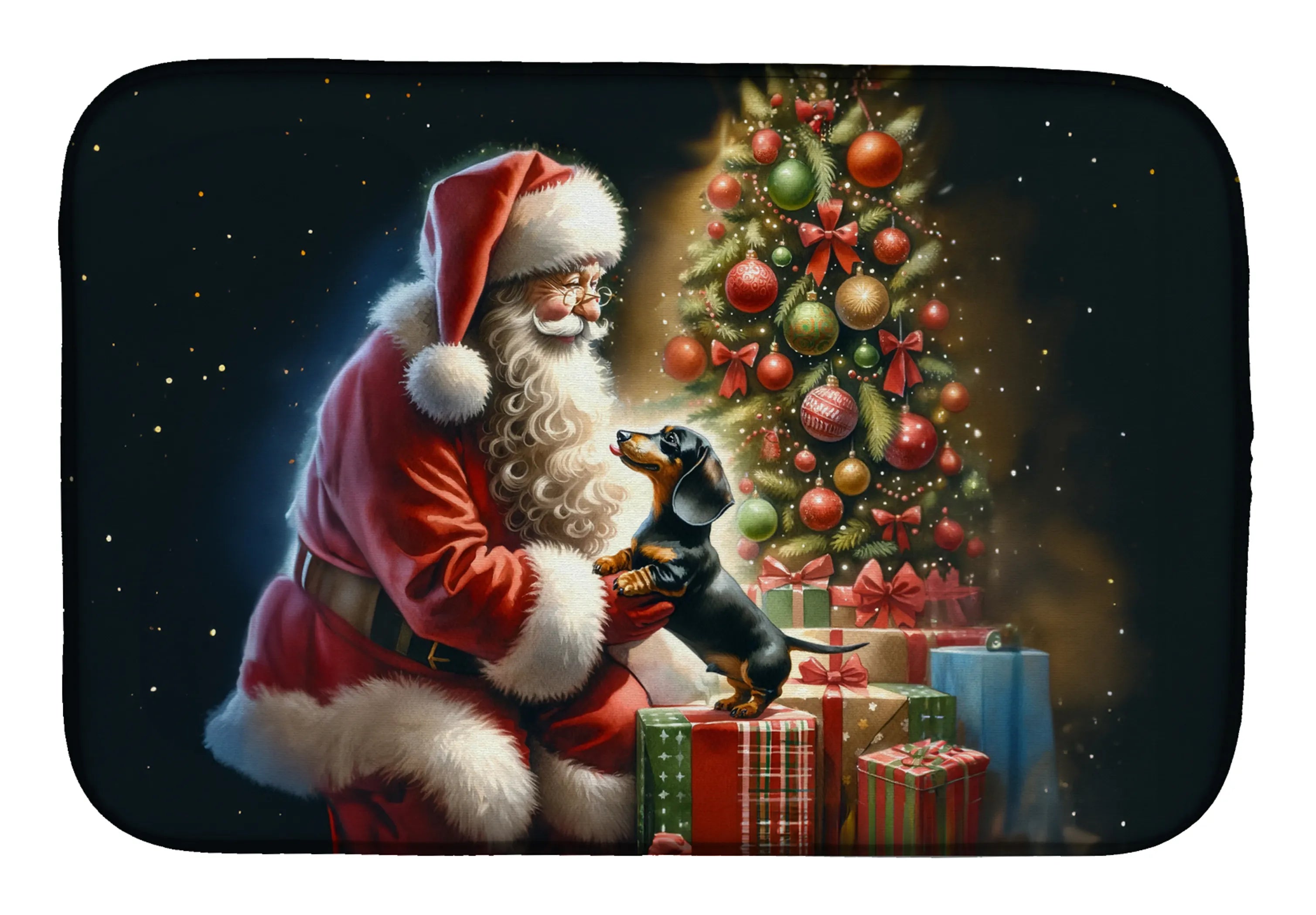 Moments with Santa Dish Drying Mat - Size: 14  X 21" | Pack Of: 1 | Collection name: Moments with santa