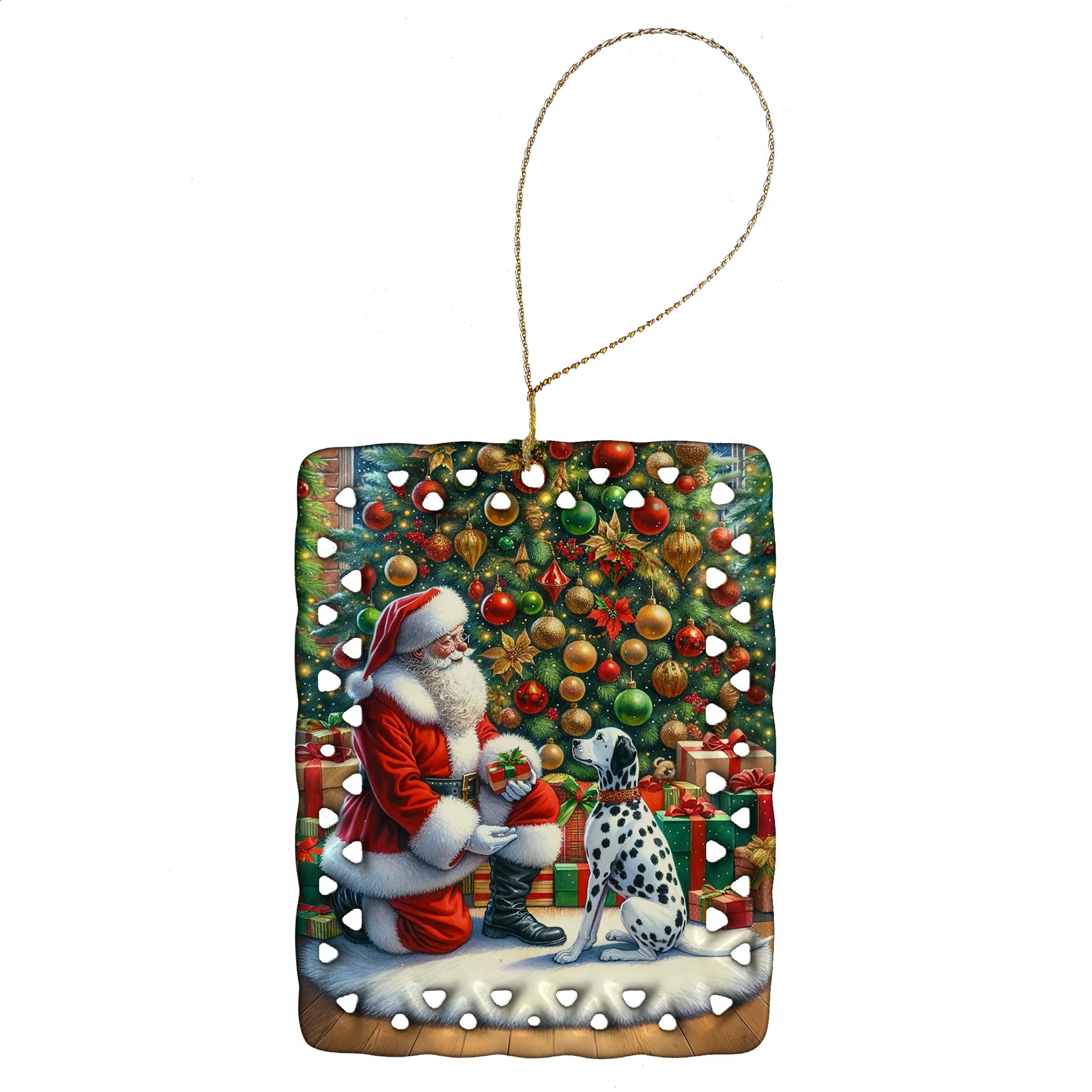 Moments with Santa Porcelain Ornament