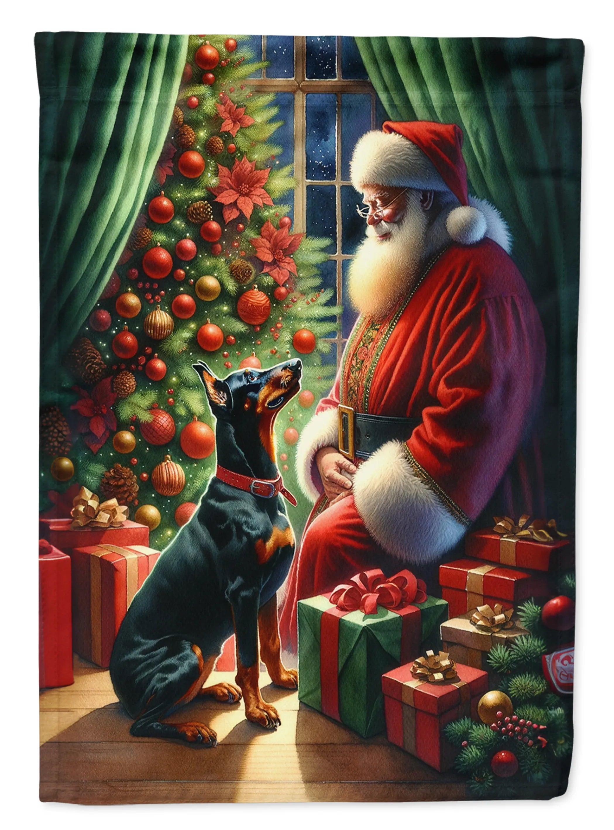 Moments with Santa Decorative Flag - Size: GARDEN SIZE | Pack Of: 1 | Collection name: Moments with santa