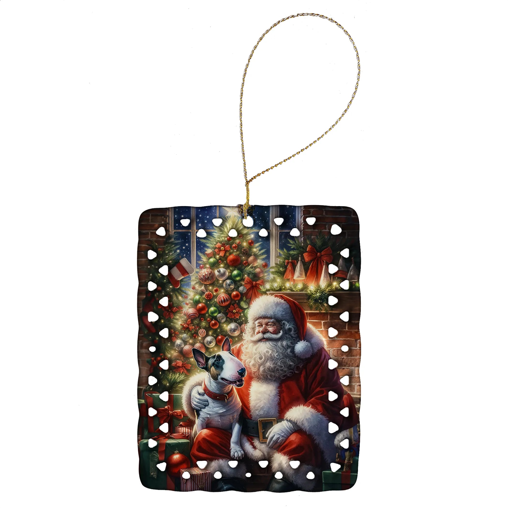Moments with Santa Porcelain Ornament