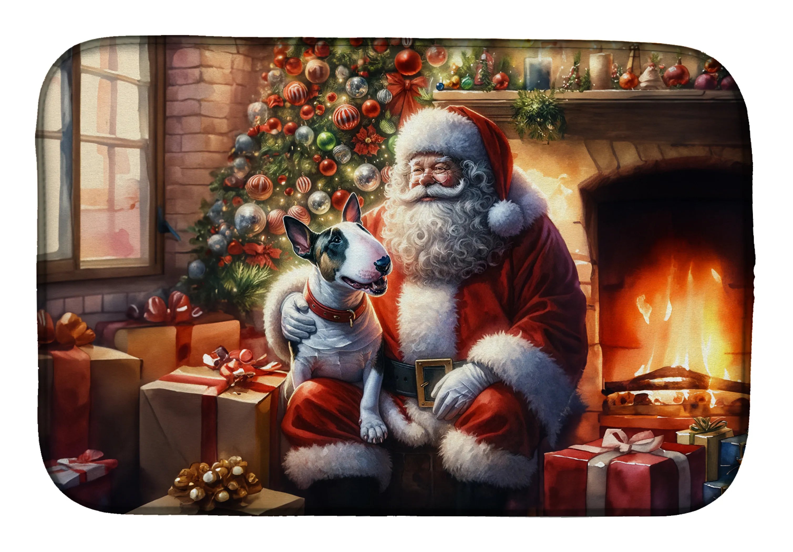 Moments with Santa Dish Drying Mat - Size: 14  X 21" | Pack Of: 1 | Collection name: Moments with santa