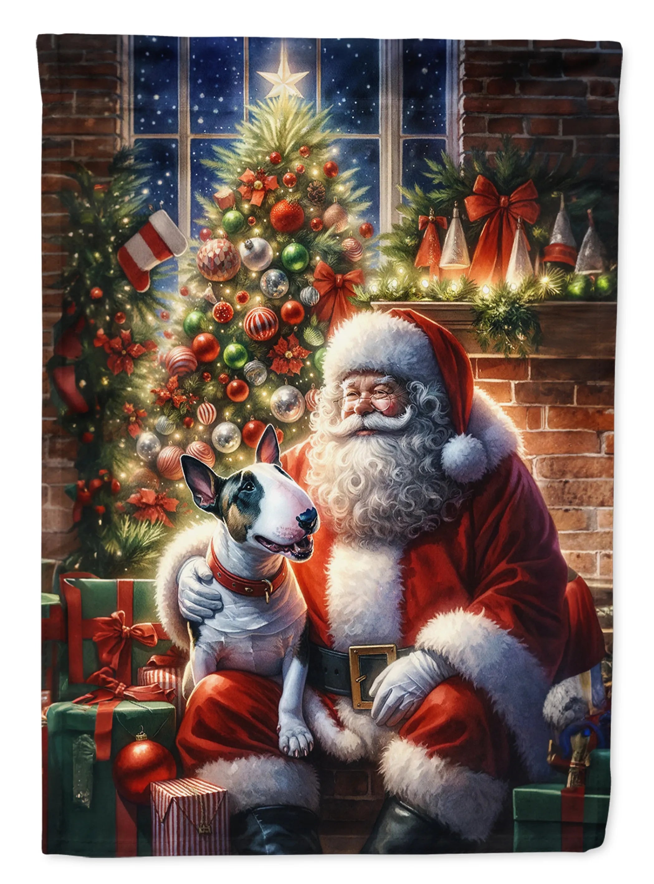 Moments with Santa Decorative Flag - Size: GARDEN SIZE | Pack Of: 1 | Collection name: Moments with santa