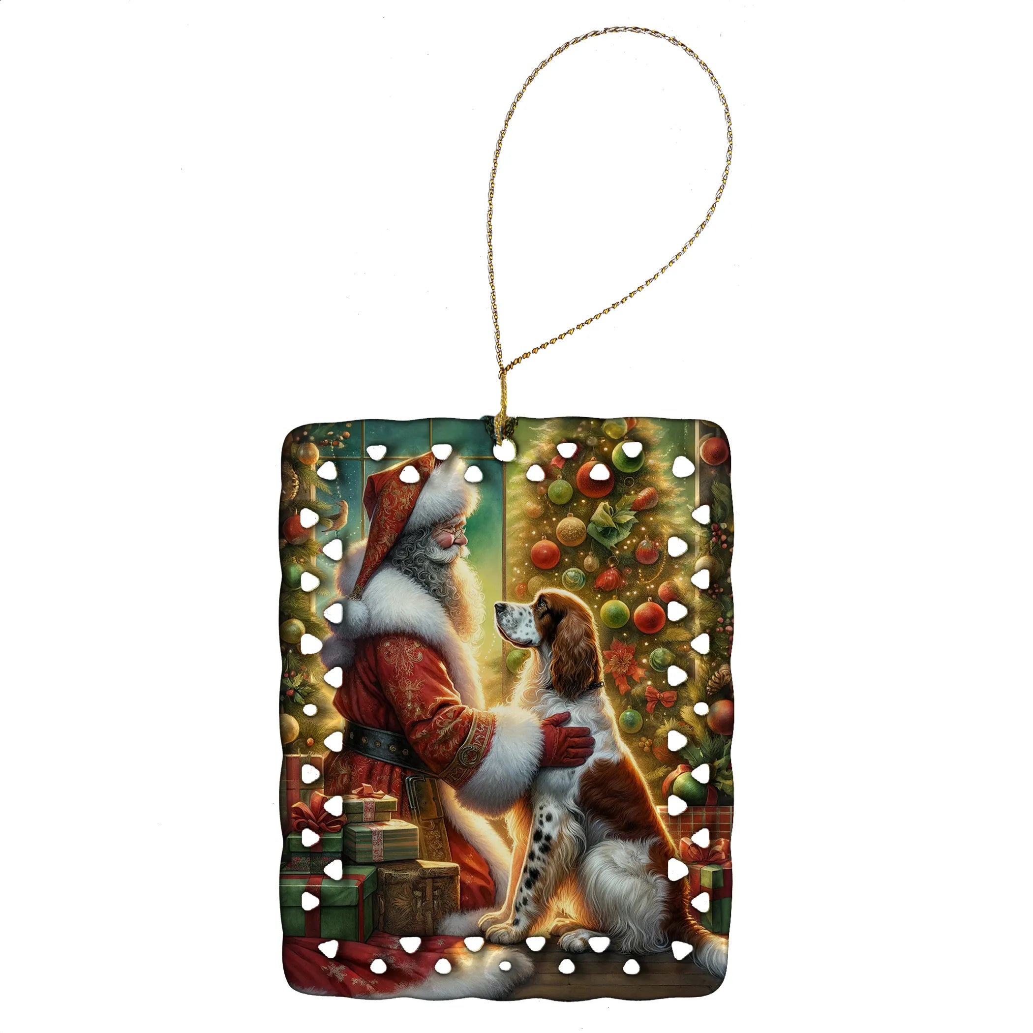 Moments with Santa Porcelain Ornament
