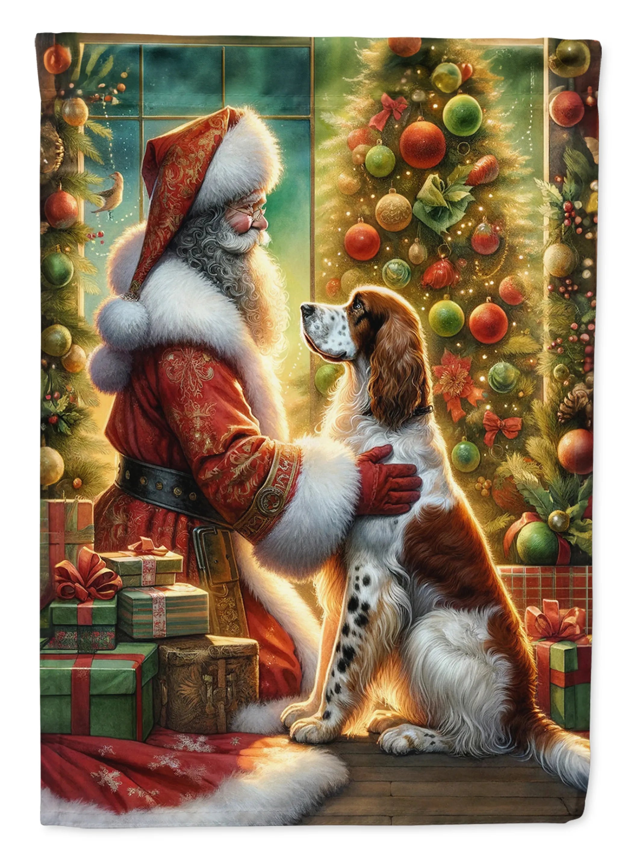 Moments with Santa Decorative Flag - Size: GARDEN SIZE | Pack Of: 1 | Collection name: Moments with santa