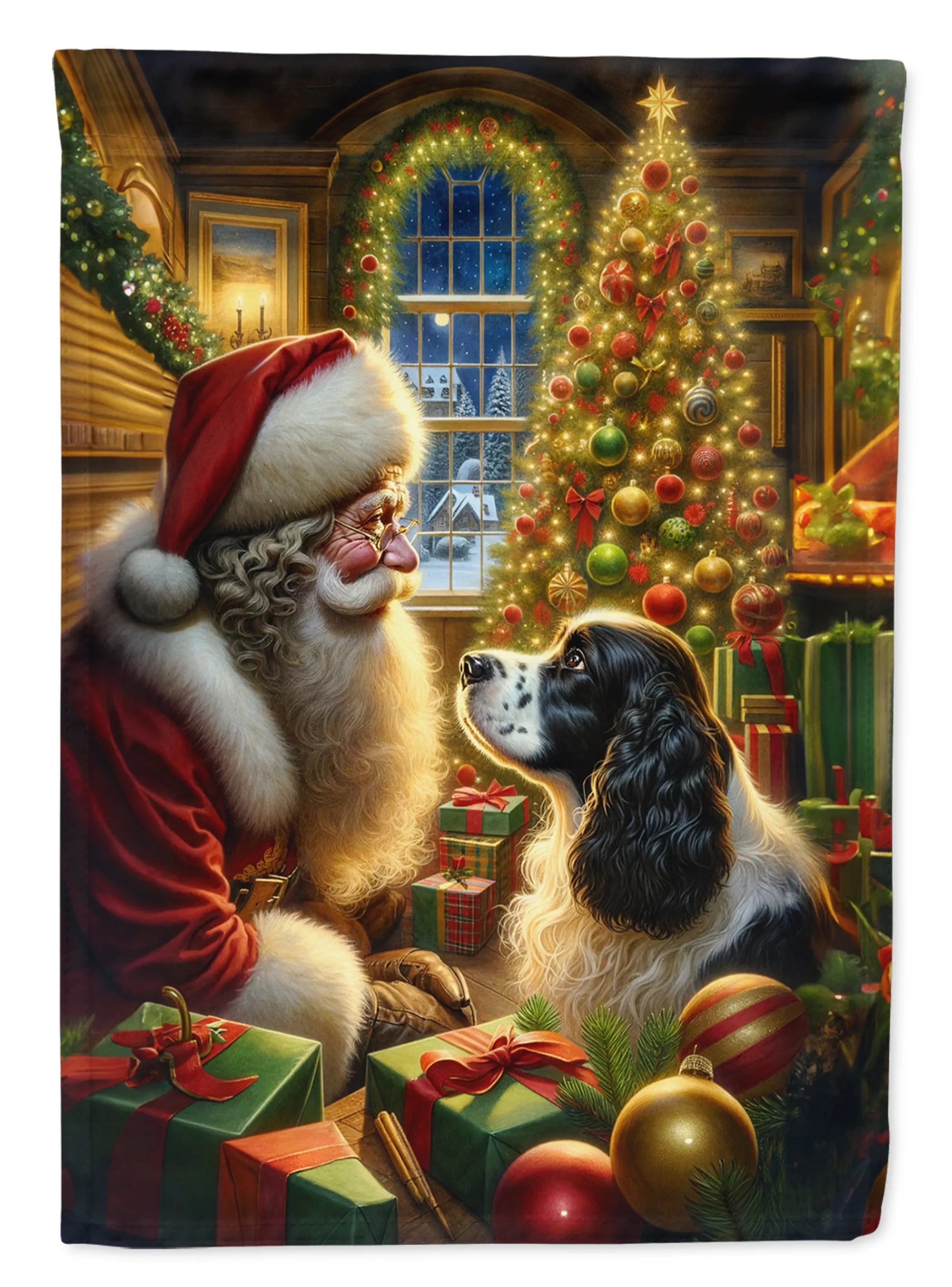 Moments with Santa Decorative Flag - Size: GARDEN SIZE | Pack Of: 1 | Collection name: Moments with santa