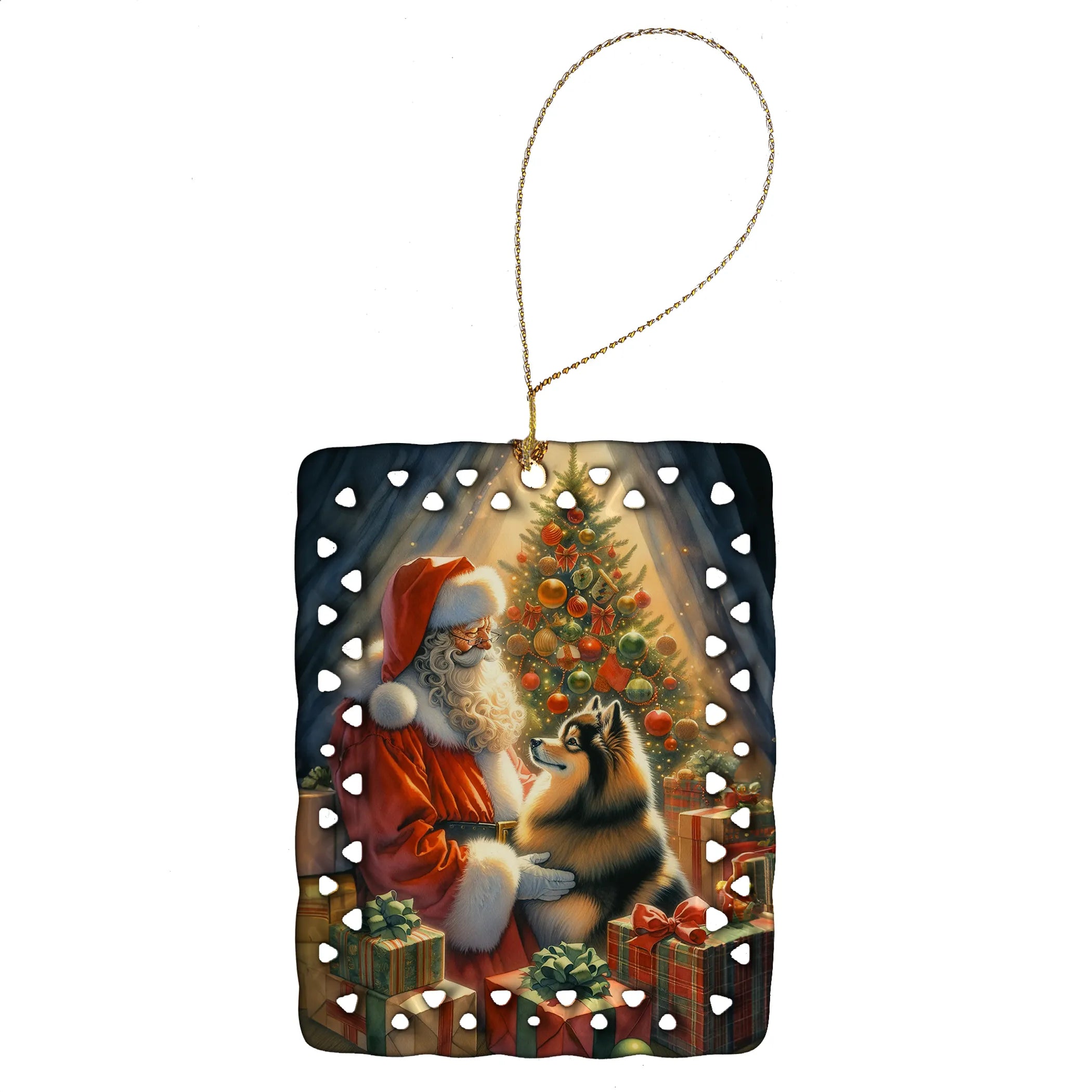 Moments with Santa Porcelain Ornament