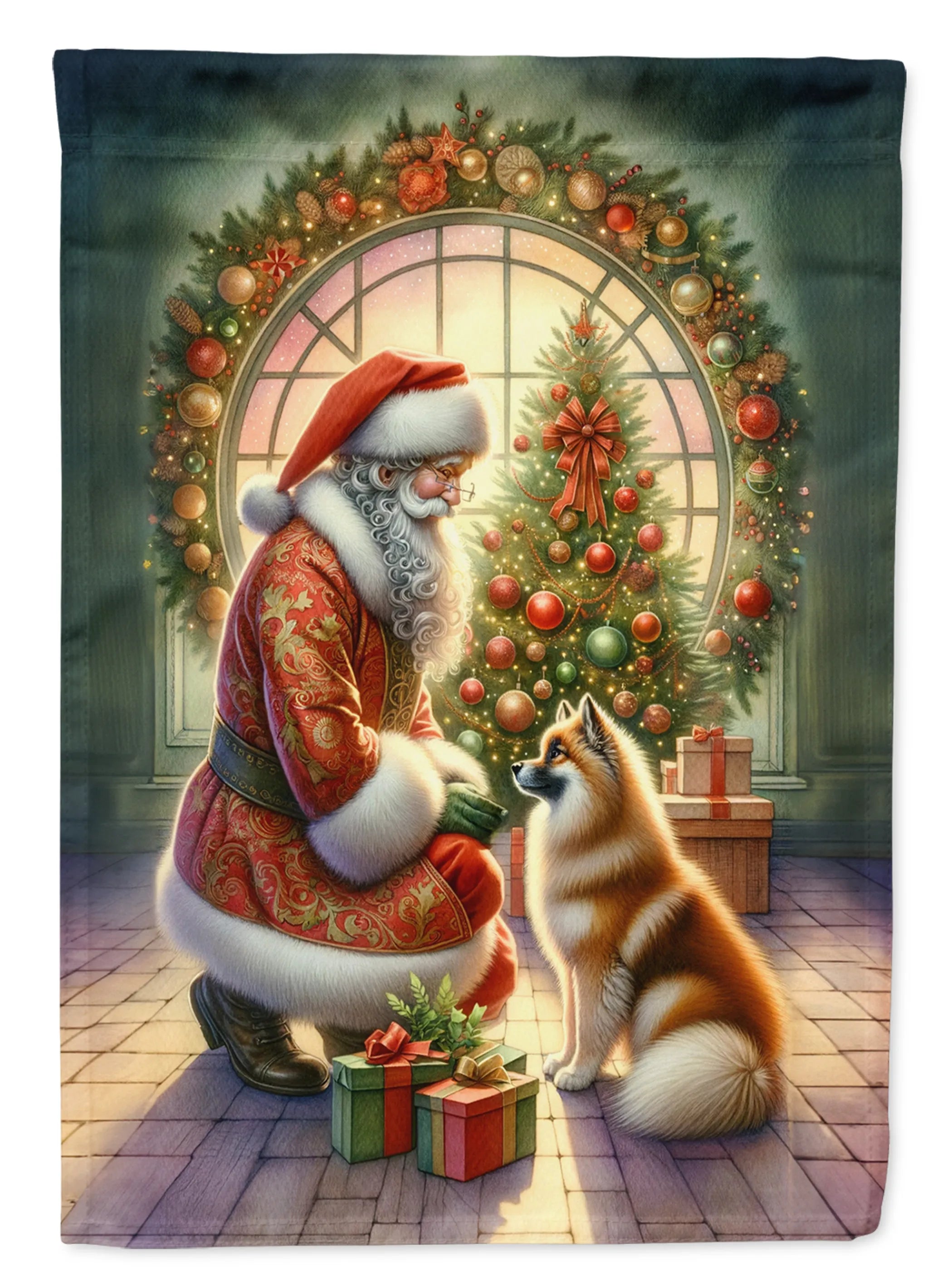 Moments with Santa Decorative Flag - Size: GARDEN SIZE | Pack Of: 1 | Collection name: Moments with santa