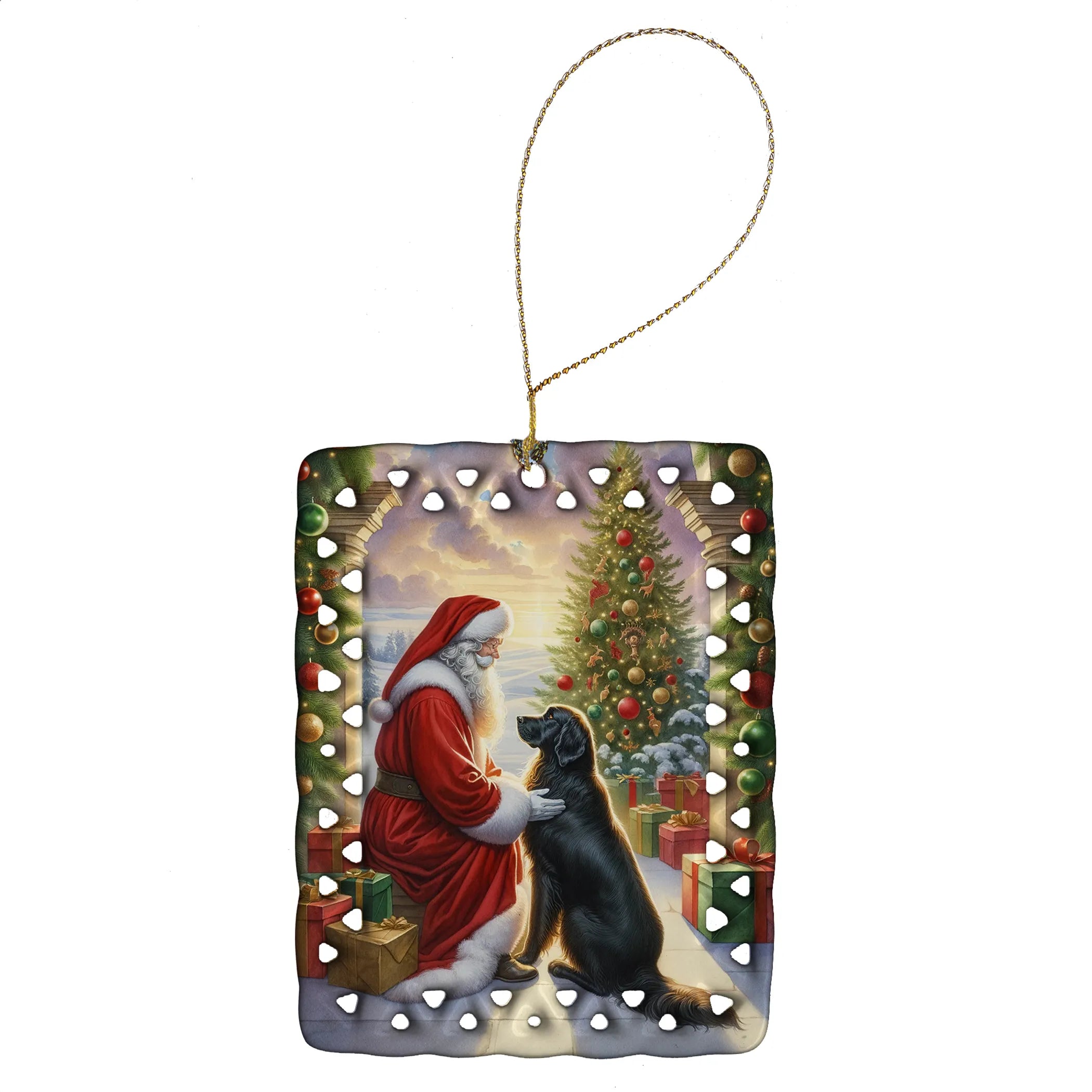 Moments with Santa Porcelain Ornament