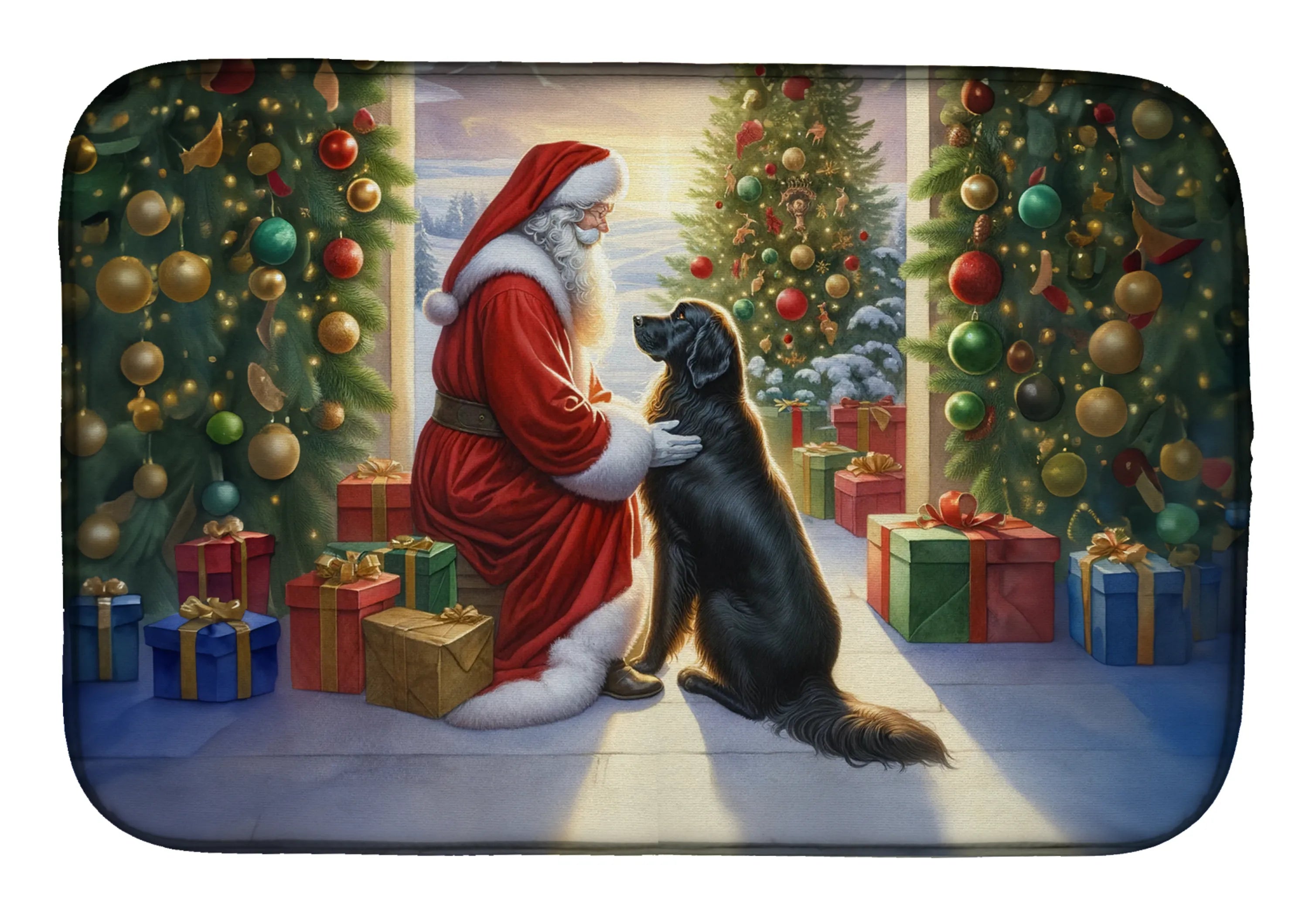 Moments with Santa Dish Drying Mat - Size: 14  X 21" | Pack Of: 1 | Collection name: Moments with santa