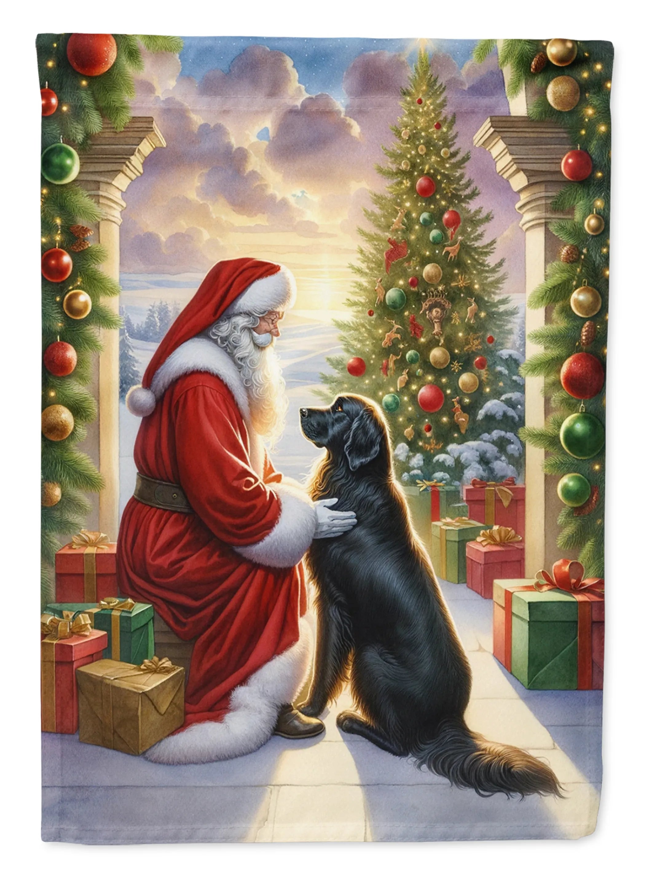 Moments with Santa Decorative Flag - Size: GARDEN SIZE | Pack Of: 1 | Collection name: Moments with santa
