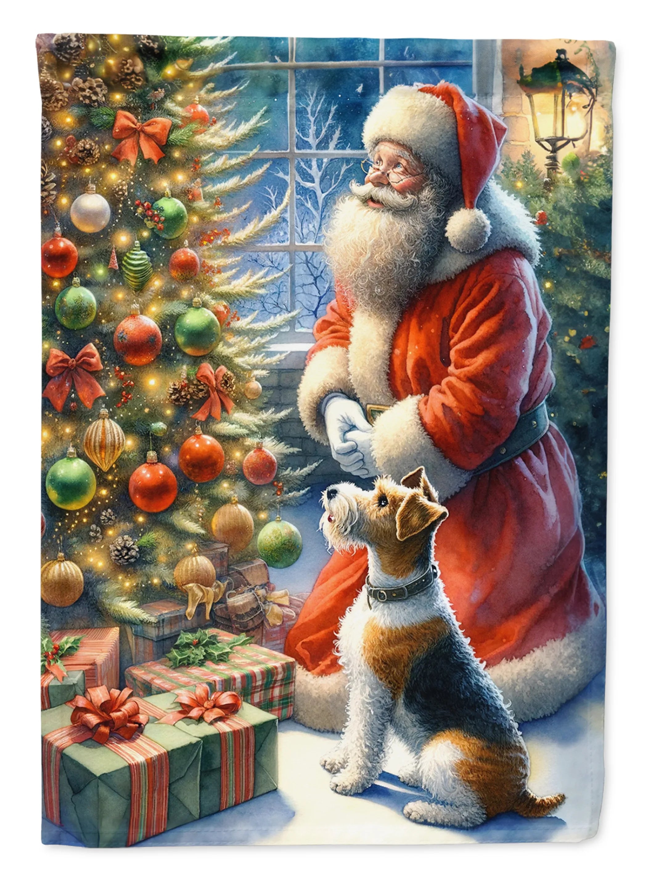 Moments with Santa Decorative Flag - Size: GARDEN SIZE | Pack Of: 1 | Collection name: Moments with santa
