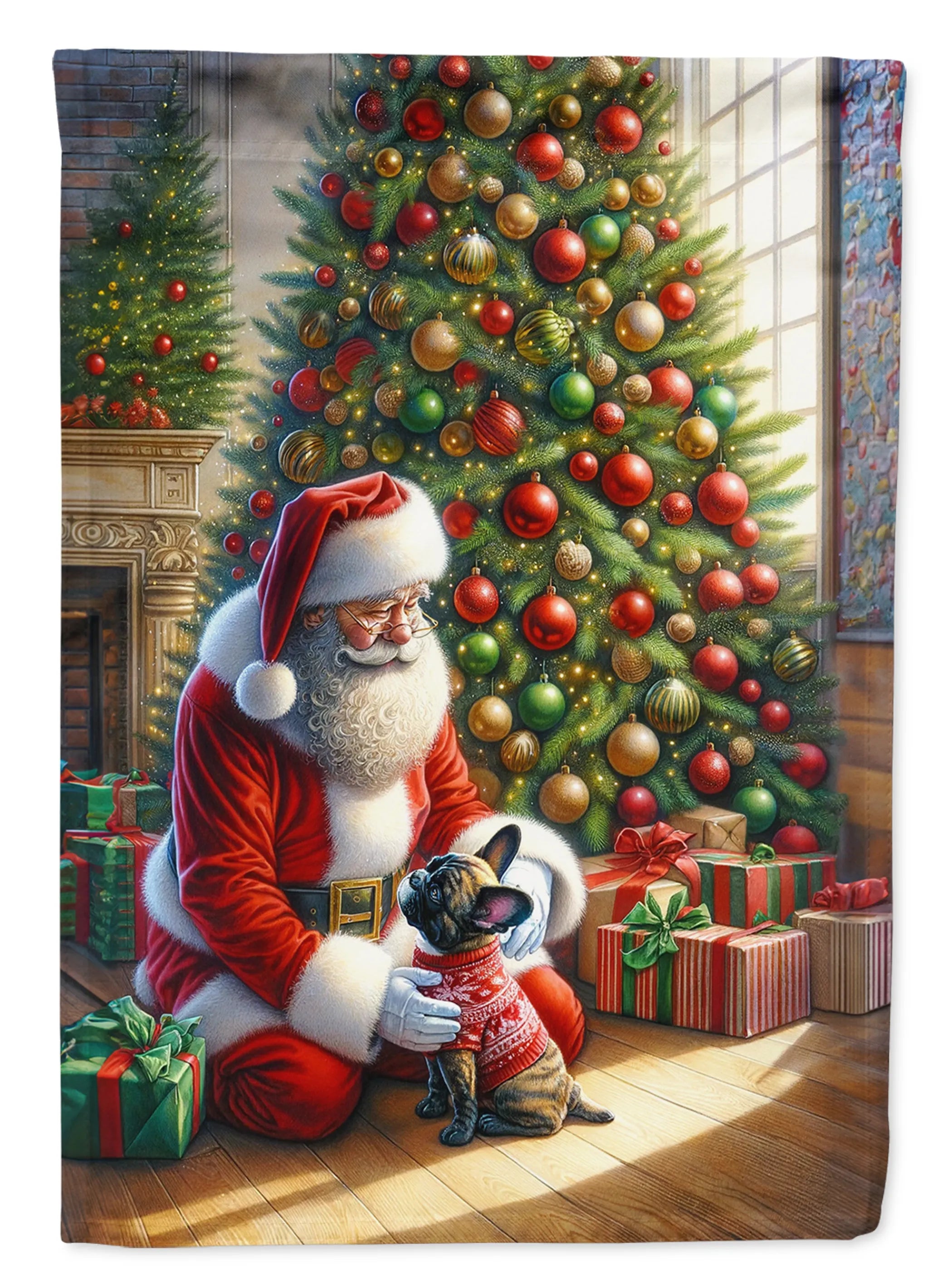 Moments with Santa Decorative Flag - Size: GARDEN SIZE | Pack Of: 1 | Collection name: Moments with santa
