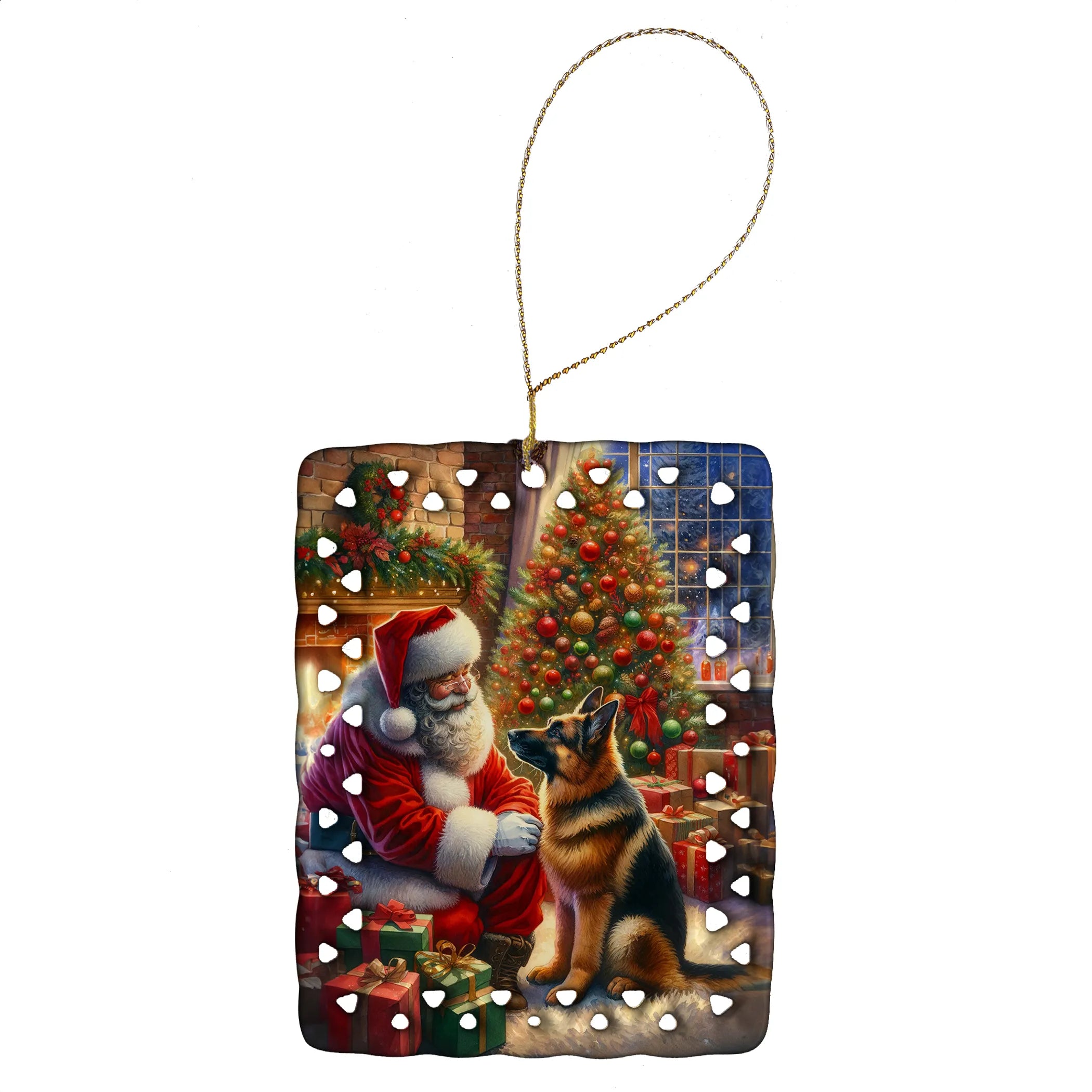 Moments with Santa Porcelain Ornament