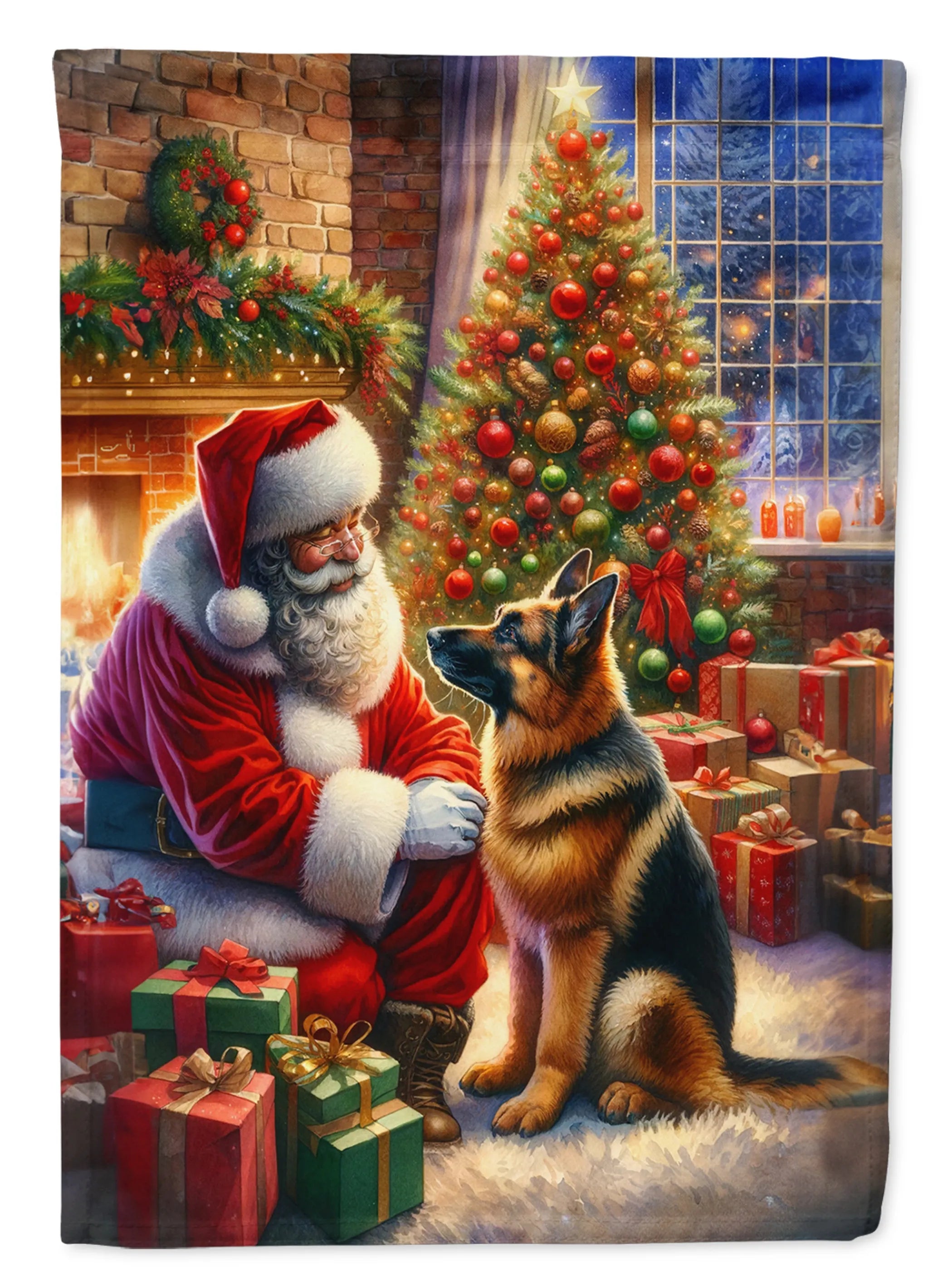 Moments with Santa Decorative Flag - Size: GARDEN SIZE | Pack Of: 1 | Collection name: Moments with santa