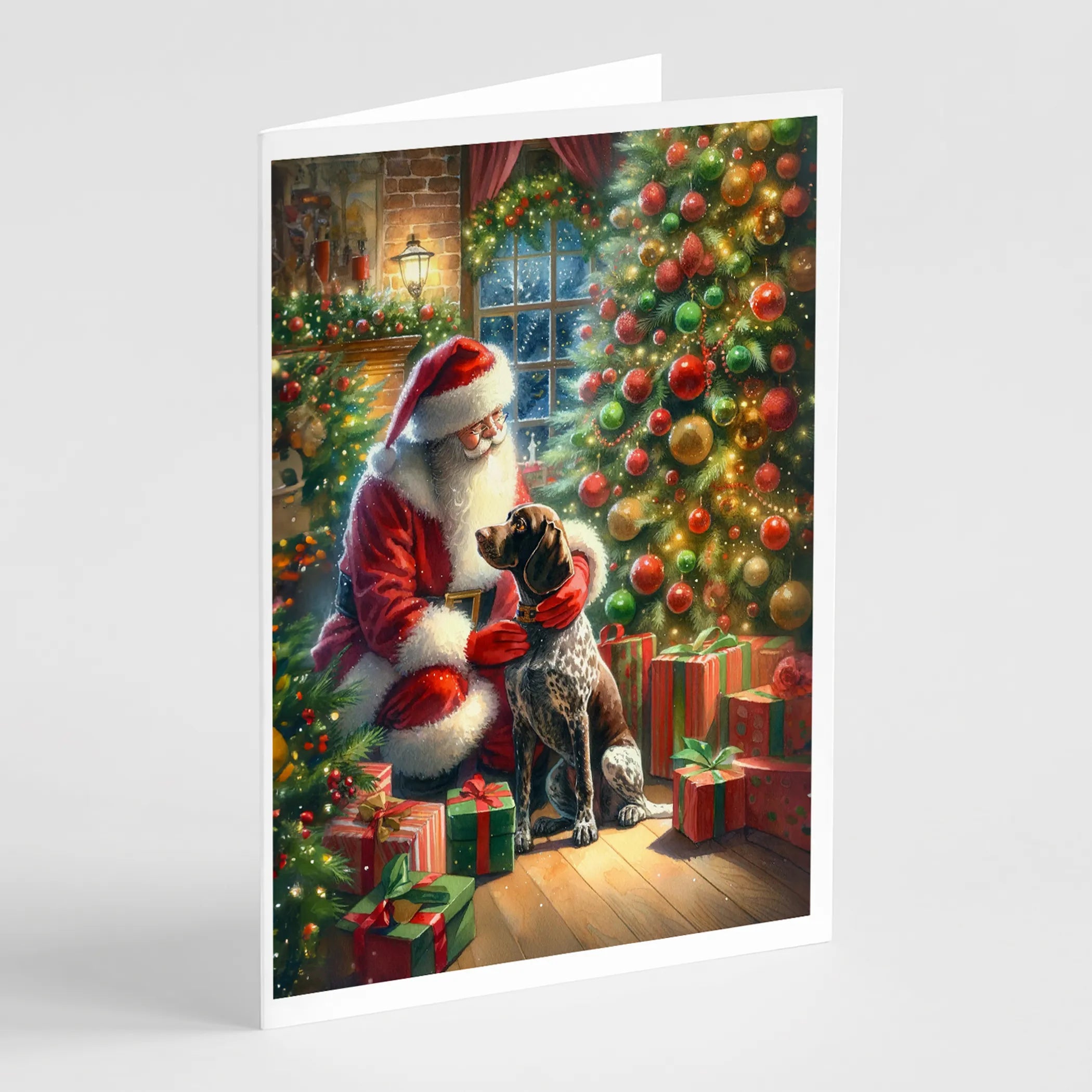 Moments with Santa Greeting Cards  - Size: 5X7 | Pack Of: 8 | Collection name: Moments with santa