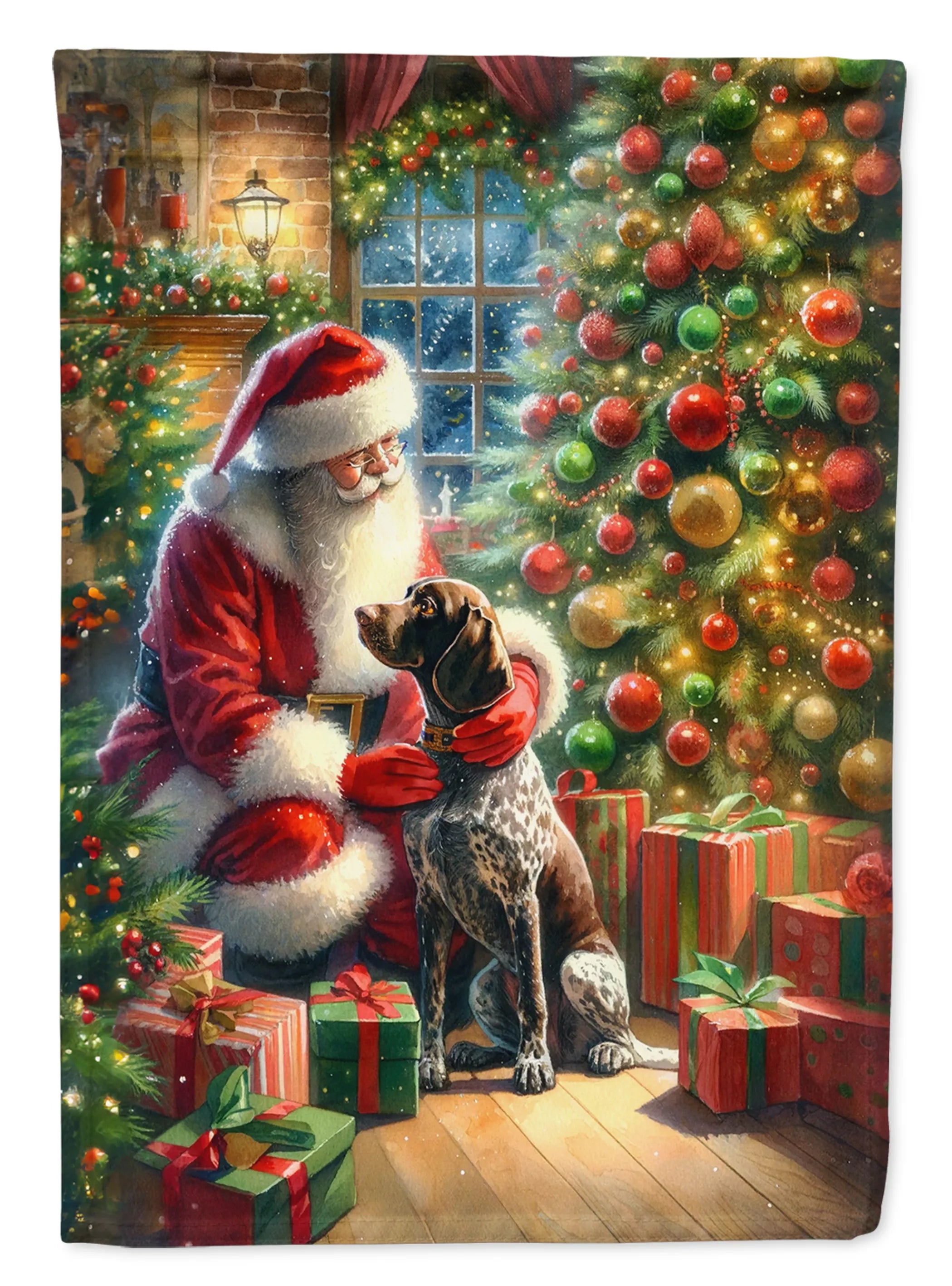 Moments with Santa Decorative Flag - Size: GARDEN SIZE | Pack Of: 1 | Collection name: Moments with santa