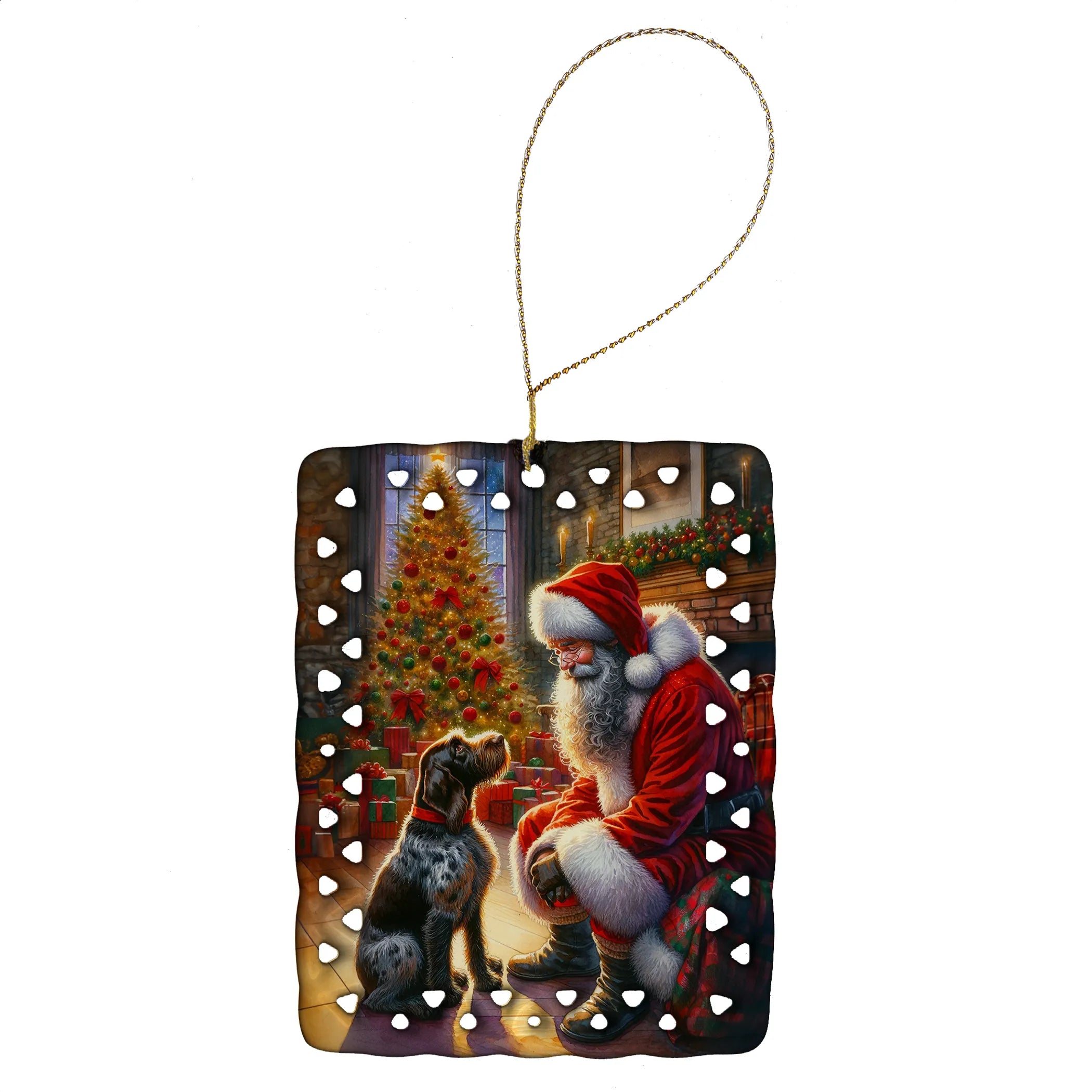 Moments with Santa Porcelain Ornament