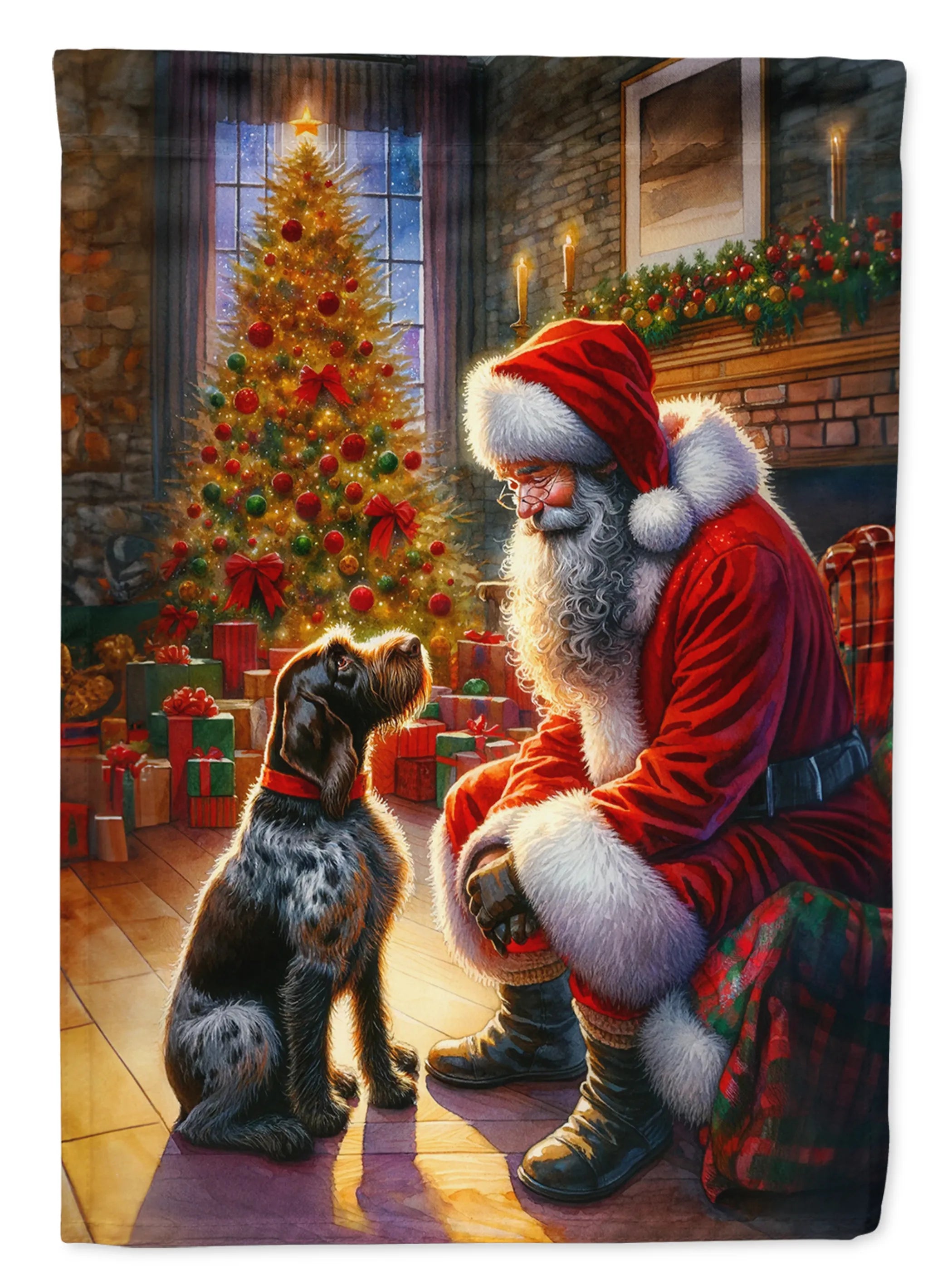 Moments with Santa Decorative Flag - Size: GARDEN SIZE | Pack Of: 1 | Collection name: Moments with santa