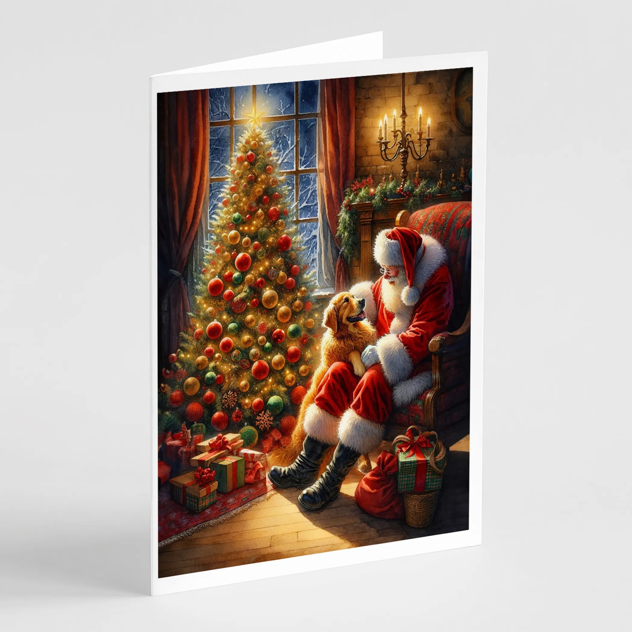 Moments with Santa Greeting Cards  - Size: 5X7 | Pack Of: 8 | Collection name: Moments with santa
