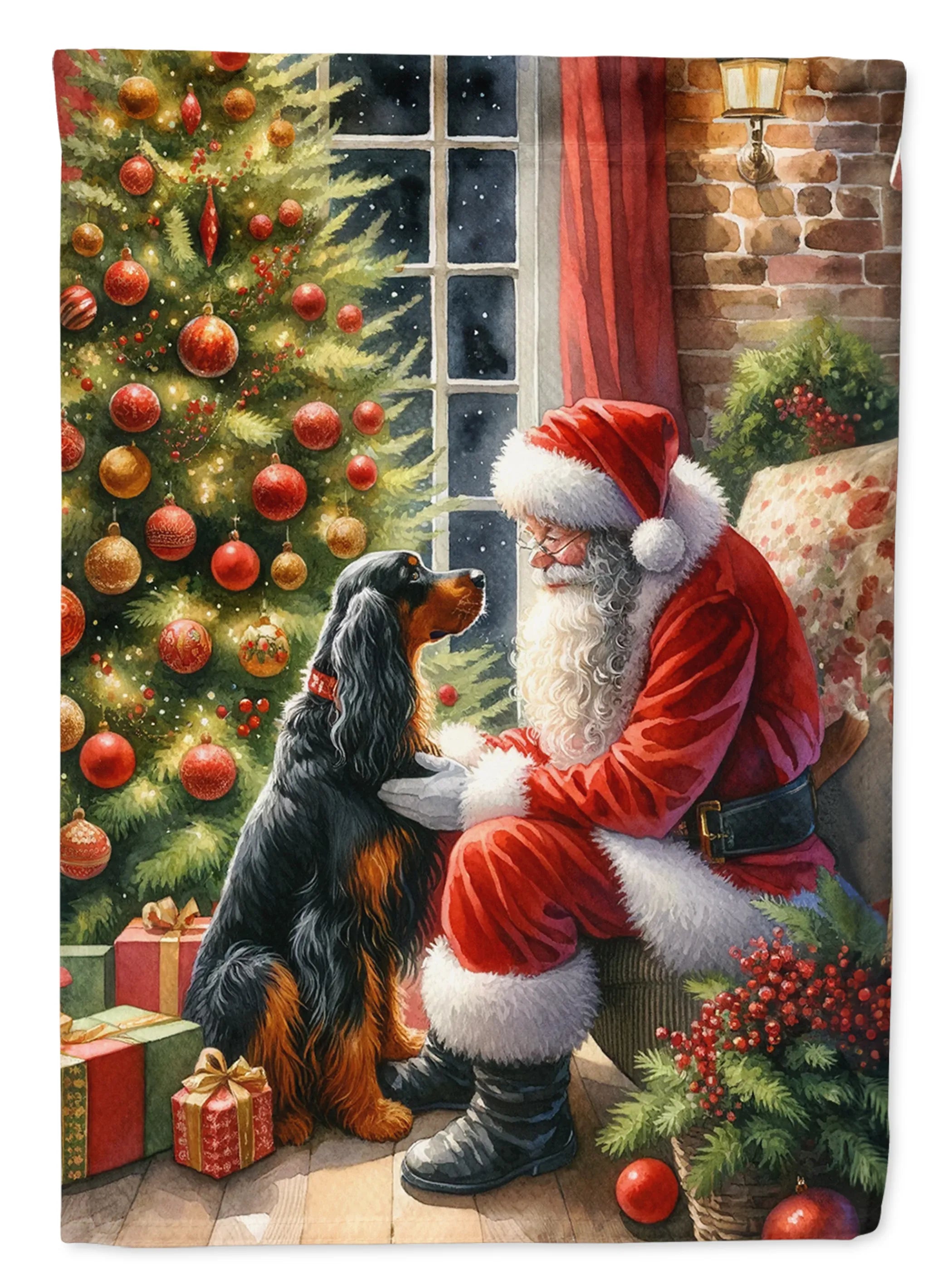 Moments with Santa Decorative Flag - Size: GARDEN SIZE | Pack Of: 1 | Collection name: Moments with santa