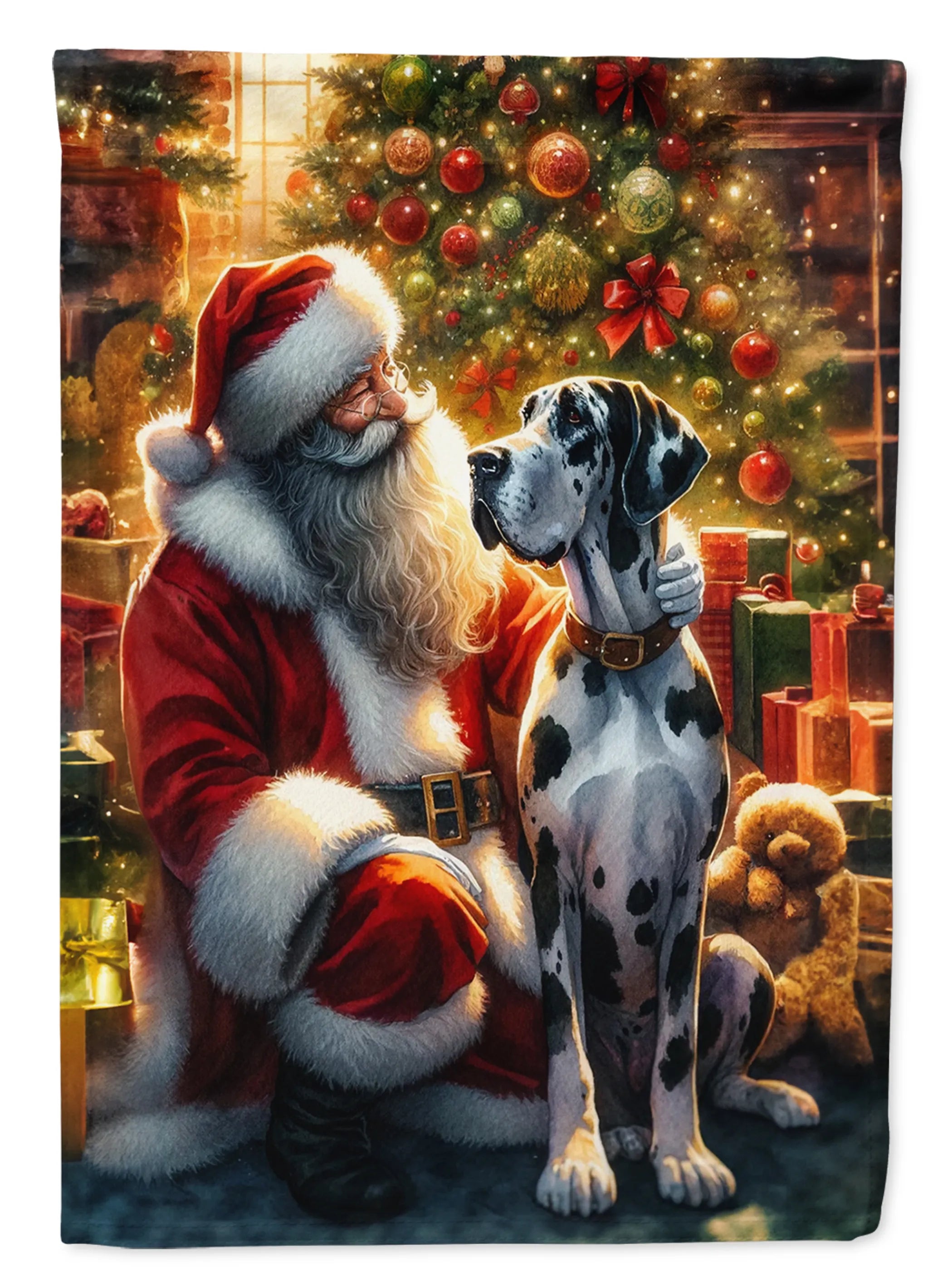 Moments with Santa Decorative Flag - Size: GARDEN SIZE | Pack Of: 1 | Collection name: Moments with santa