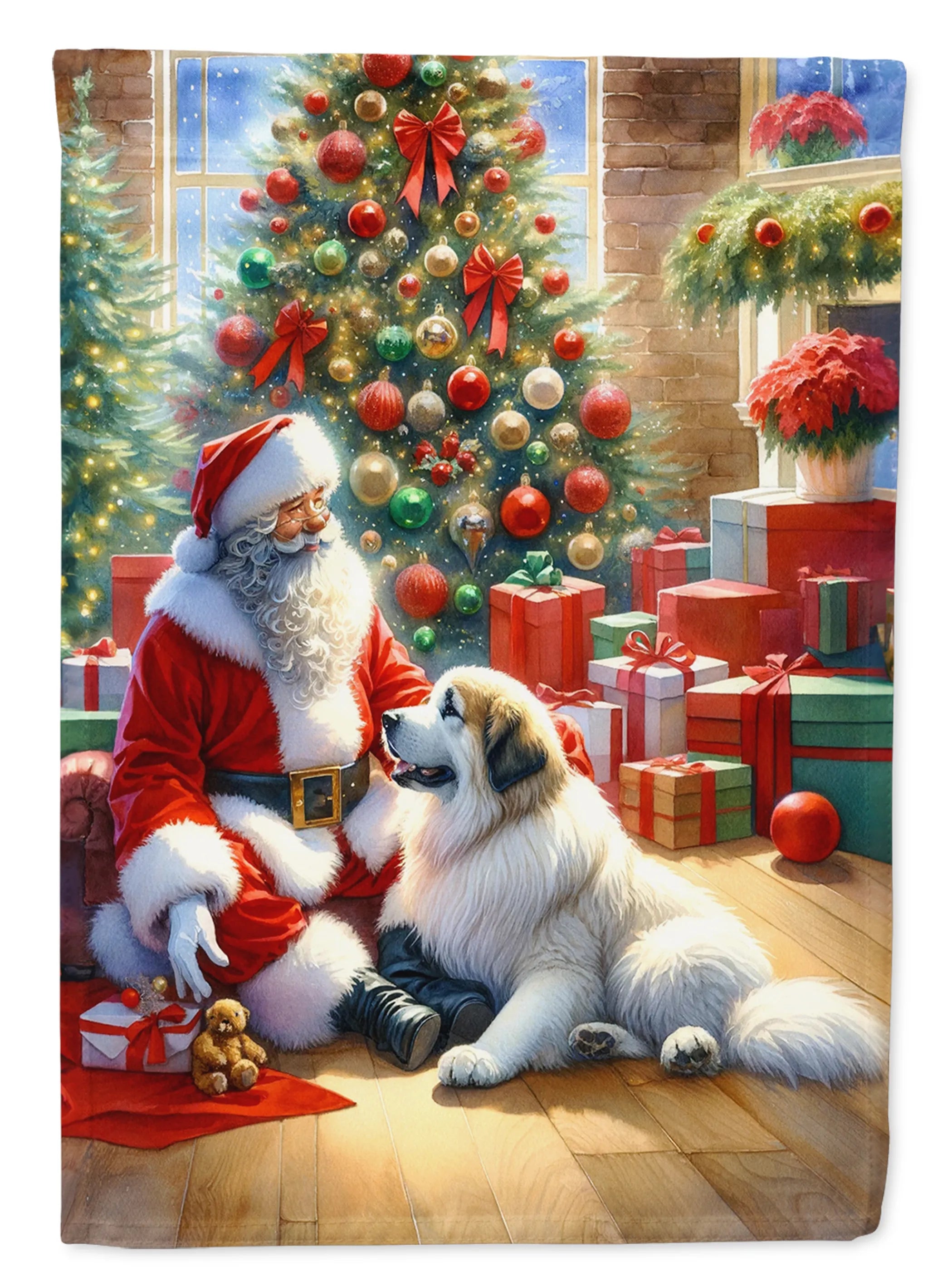 Moments with Santa Decorative Flag - Size: GARDEN SIZE | Pack Of: 1 | Collection name: Moments with santa