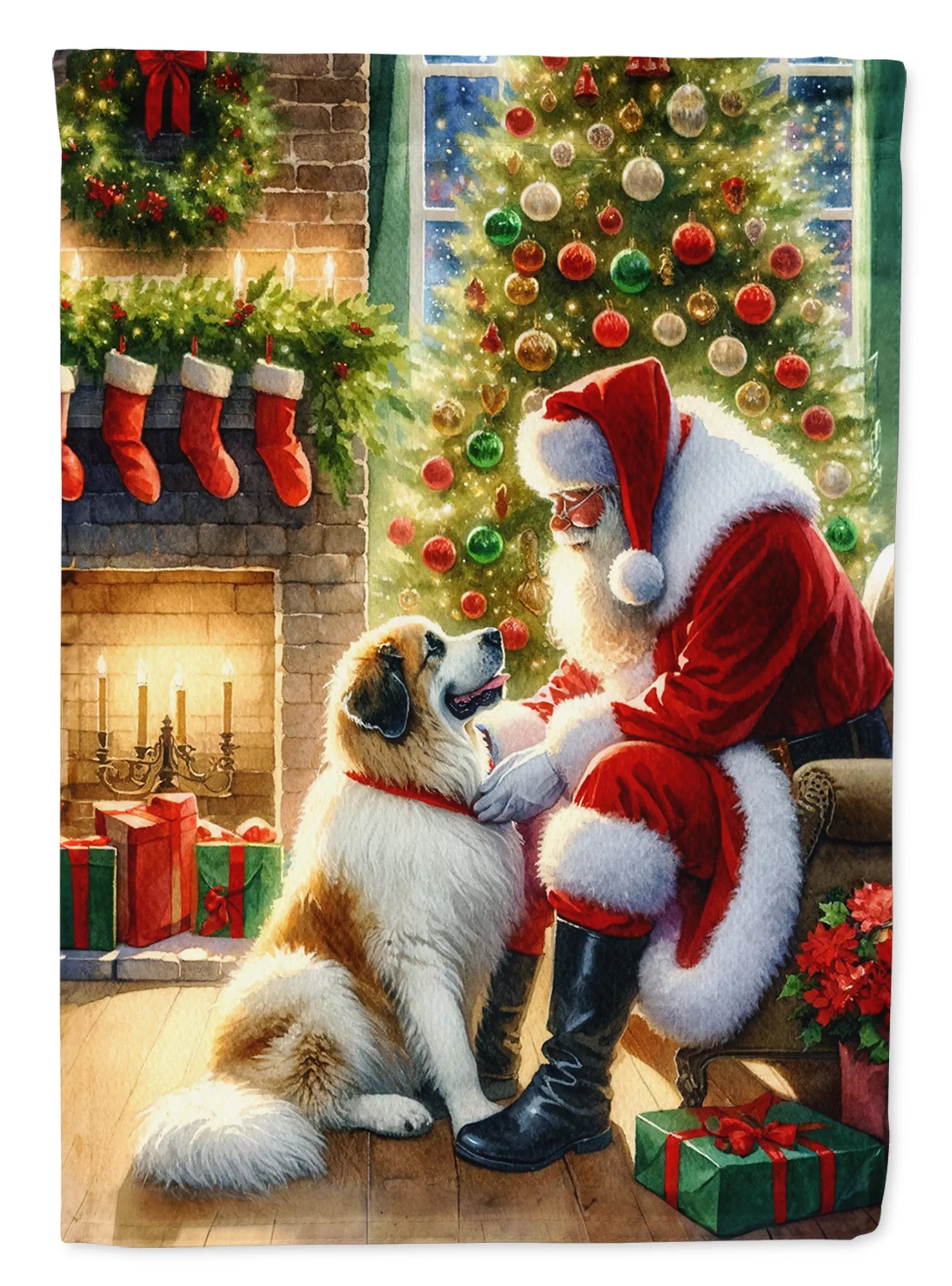 Moments with Santa Decorative Flag - Size: GARDEN SIZE | Pack Of: 1 | Collection name: Moments with santa