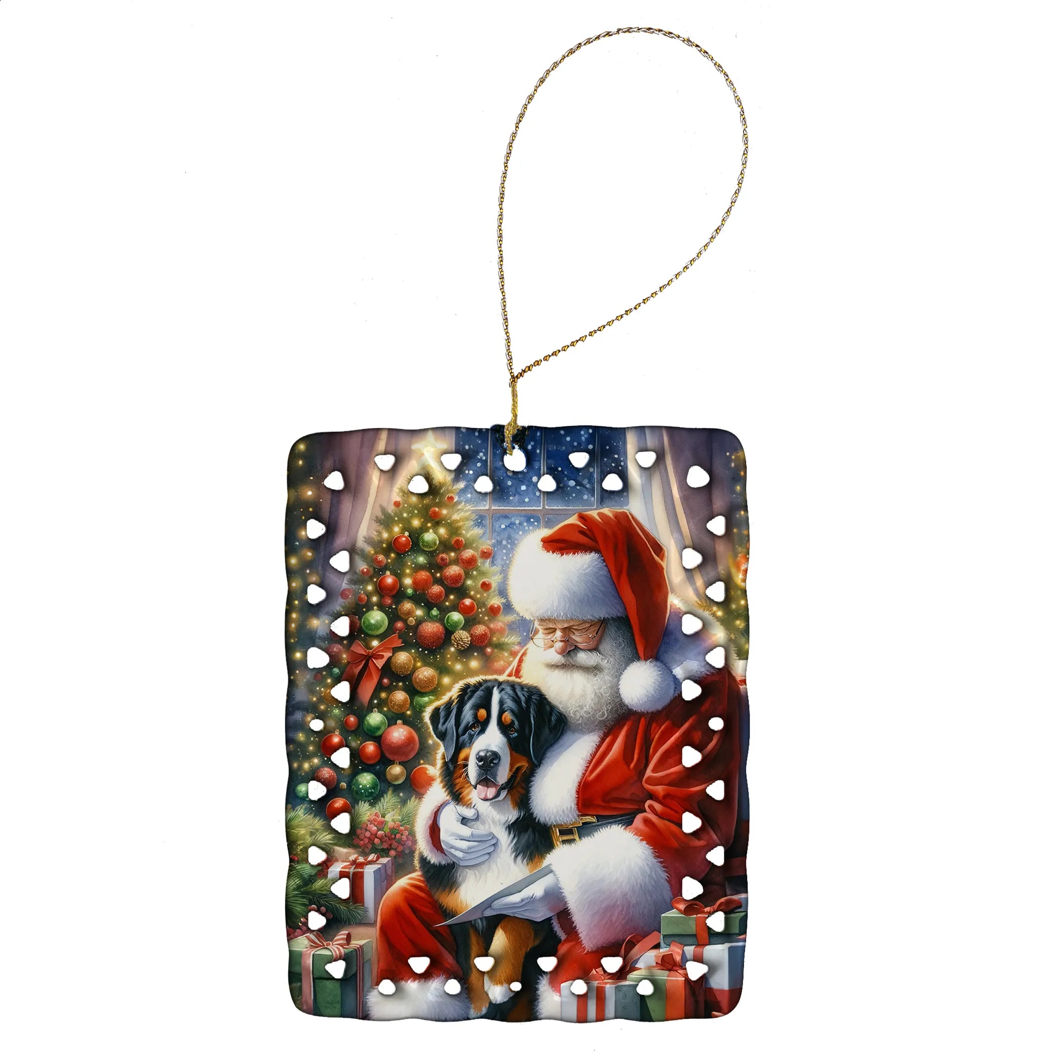 Moments with Santa Porcelain Ornament