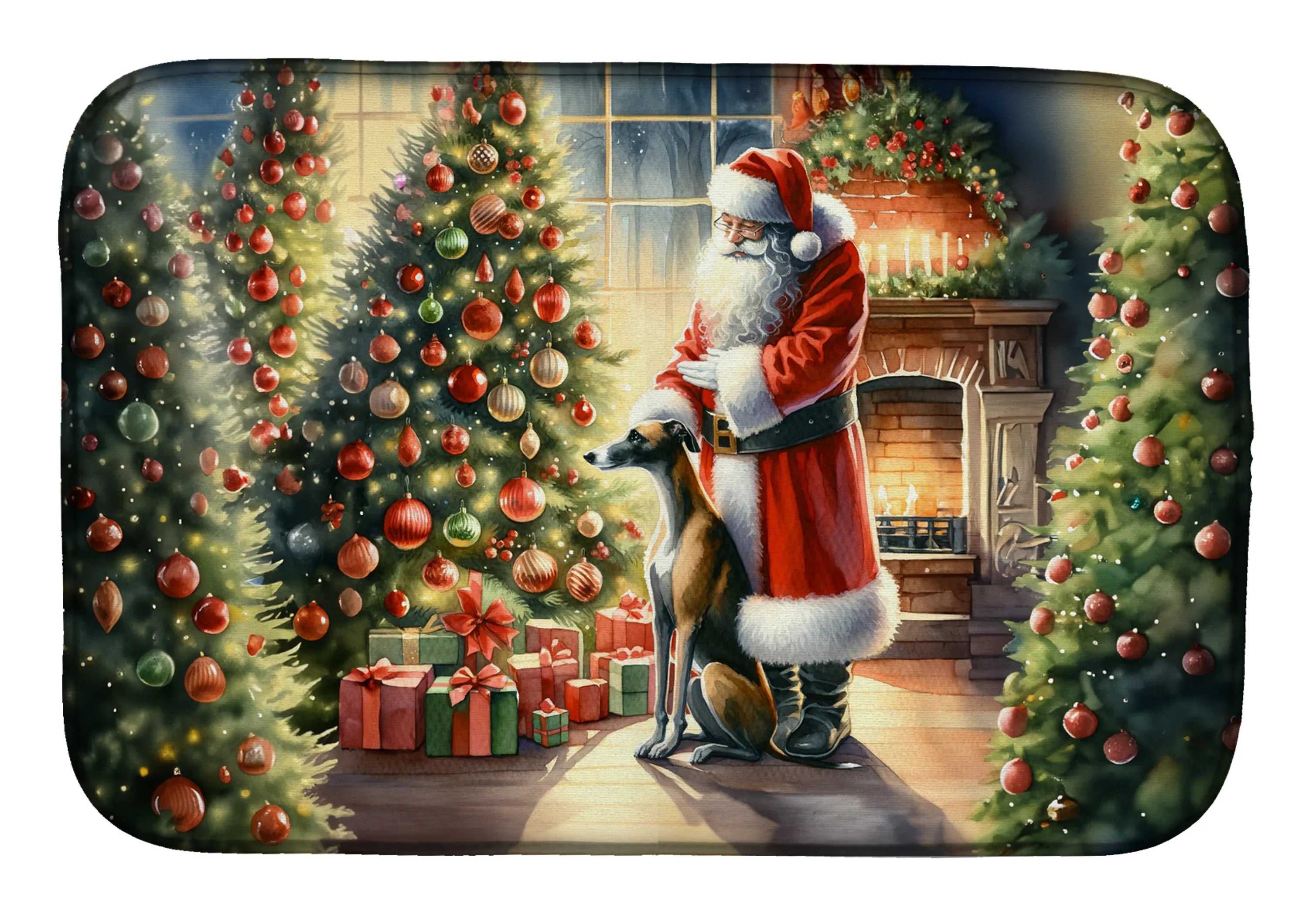 Moments with Santa Dish Drying Mat - Size: 14  X 21" | Pack Of: 1 | Collection name: Moments with santa