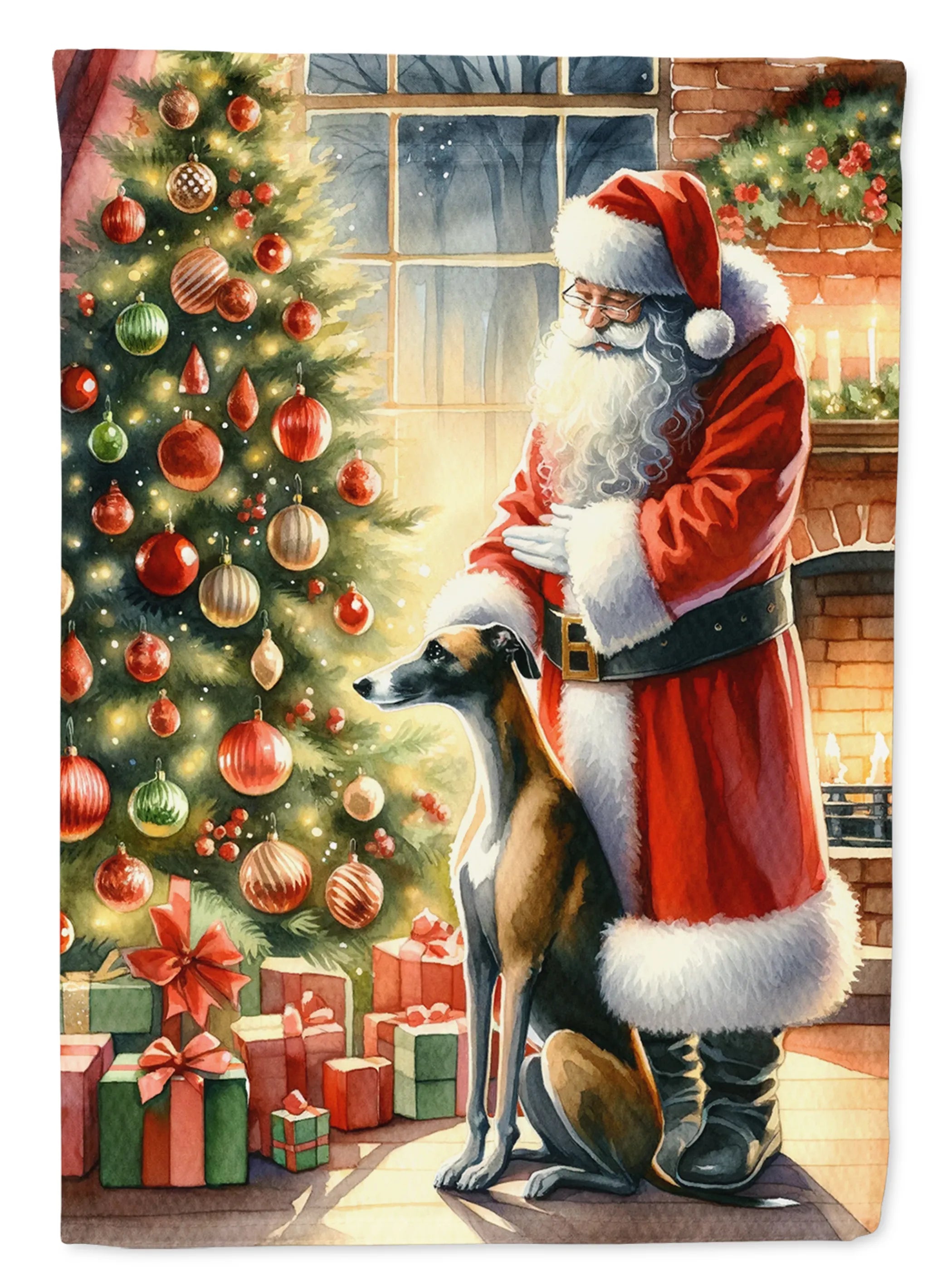Moments with Santa Decorative Flag - Size: GARDEN SIZE | Pack Of: 1 | Collection name: Moments with santa