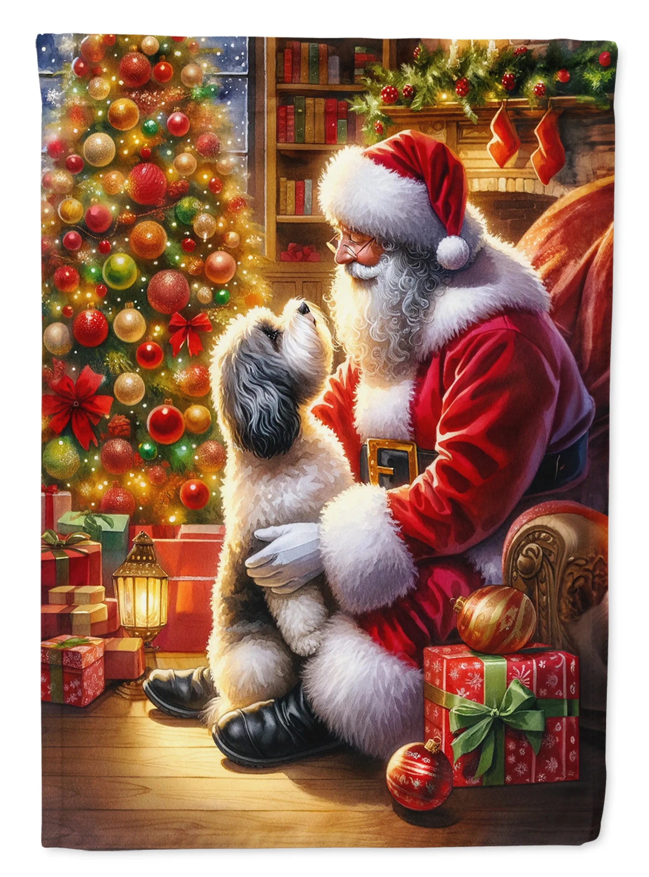 Moments with Santa Decorative Flag - Size: GARDEN SIZE | Pack Of: 1 | Collection name: Moments with santa
