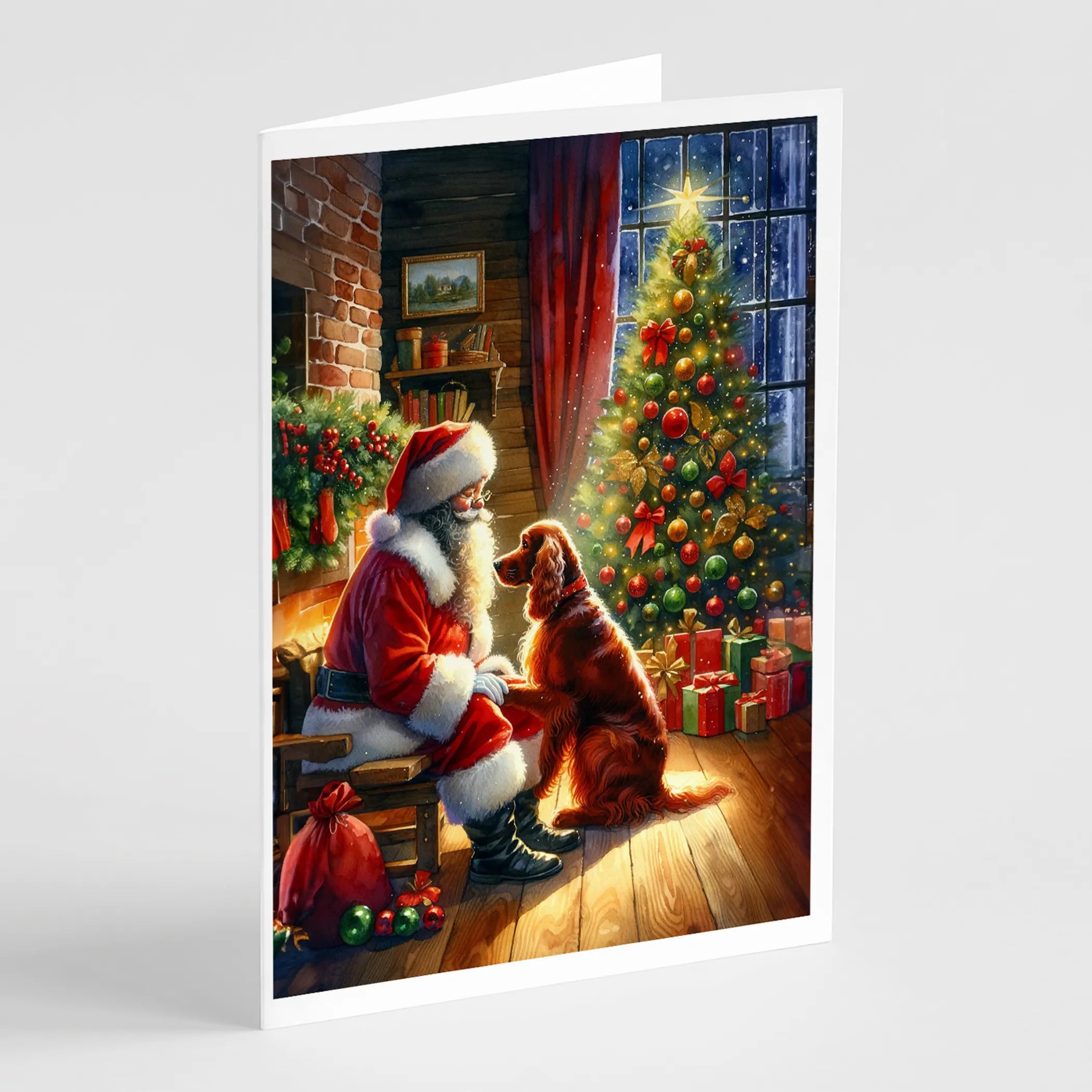 Moments with Santa Greeting Cards  - Size: 5X7 | Pack Of: 8 | Collection name: Moments with santa