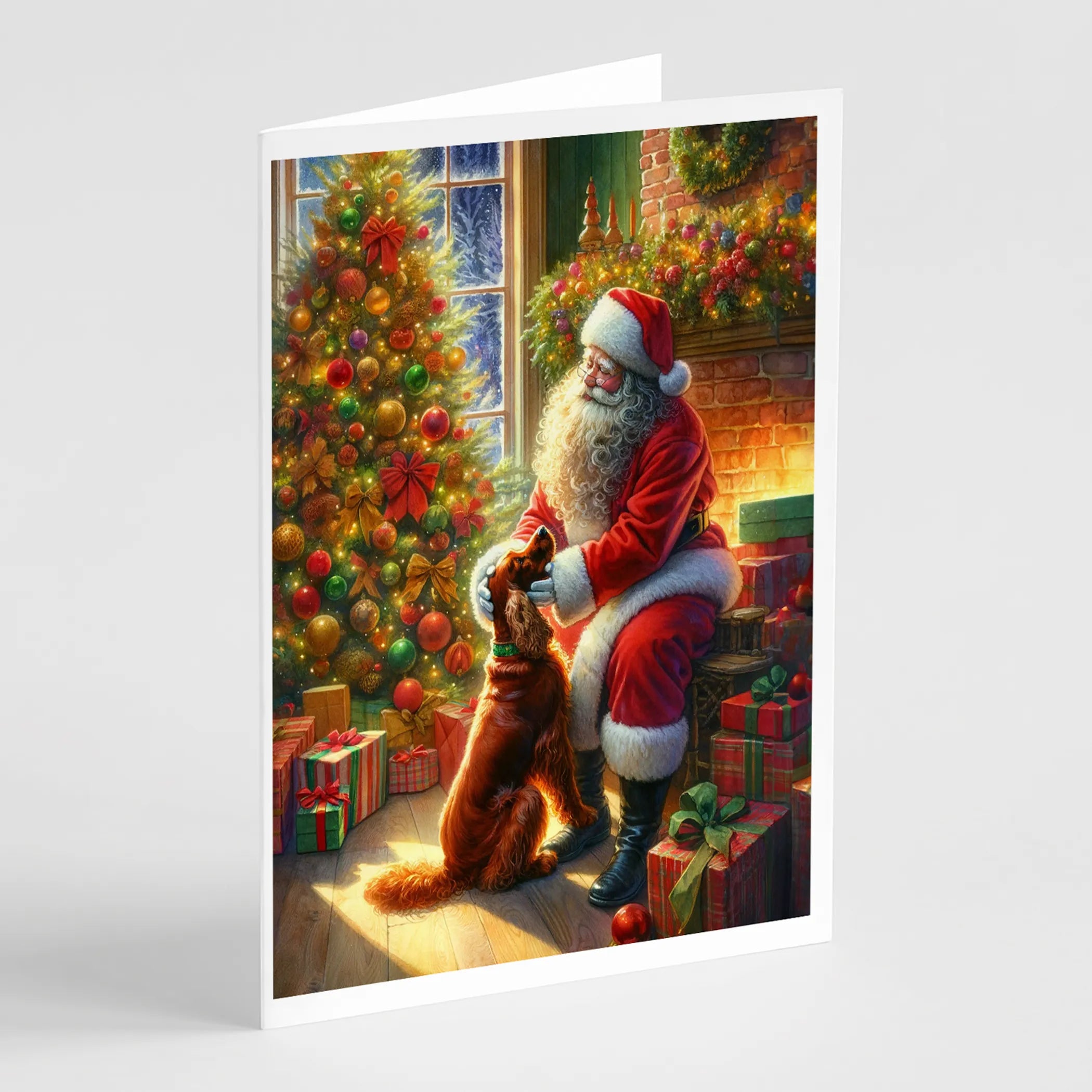 Moments with Santa Greeting Cards  - Size: 5X7 | Pack Of: 8 | Collection name: Moments with santa
