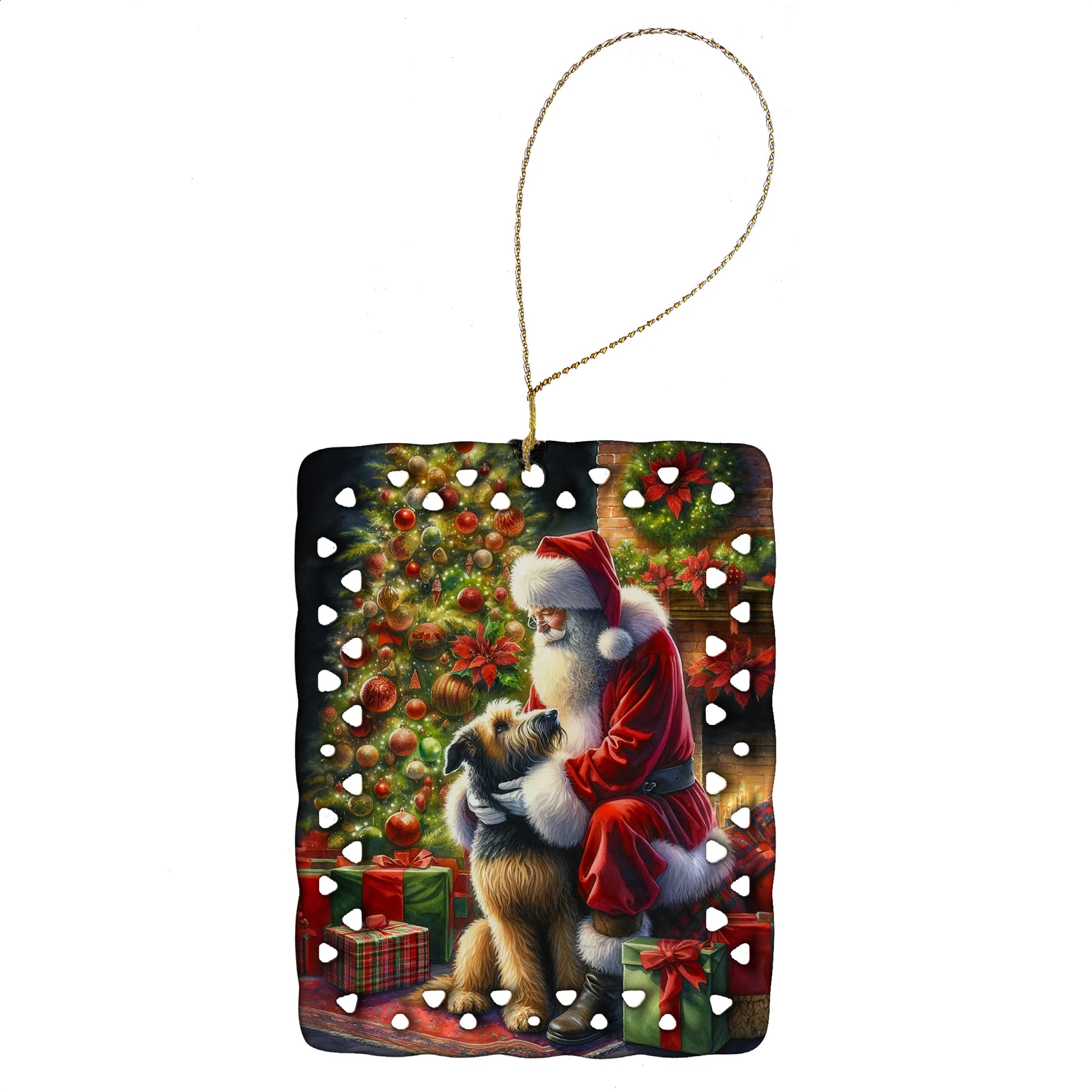 Moments with Santa Porcelain Ornament