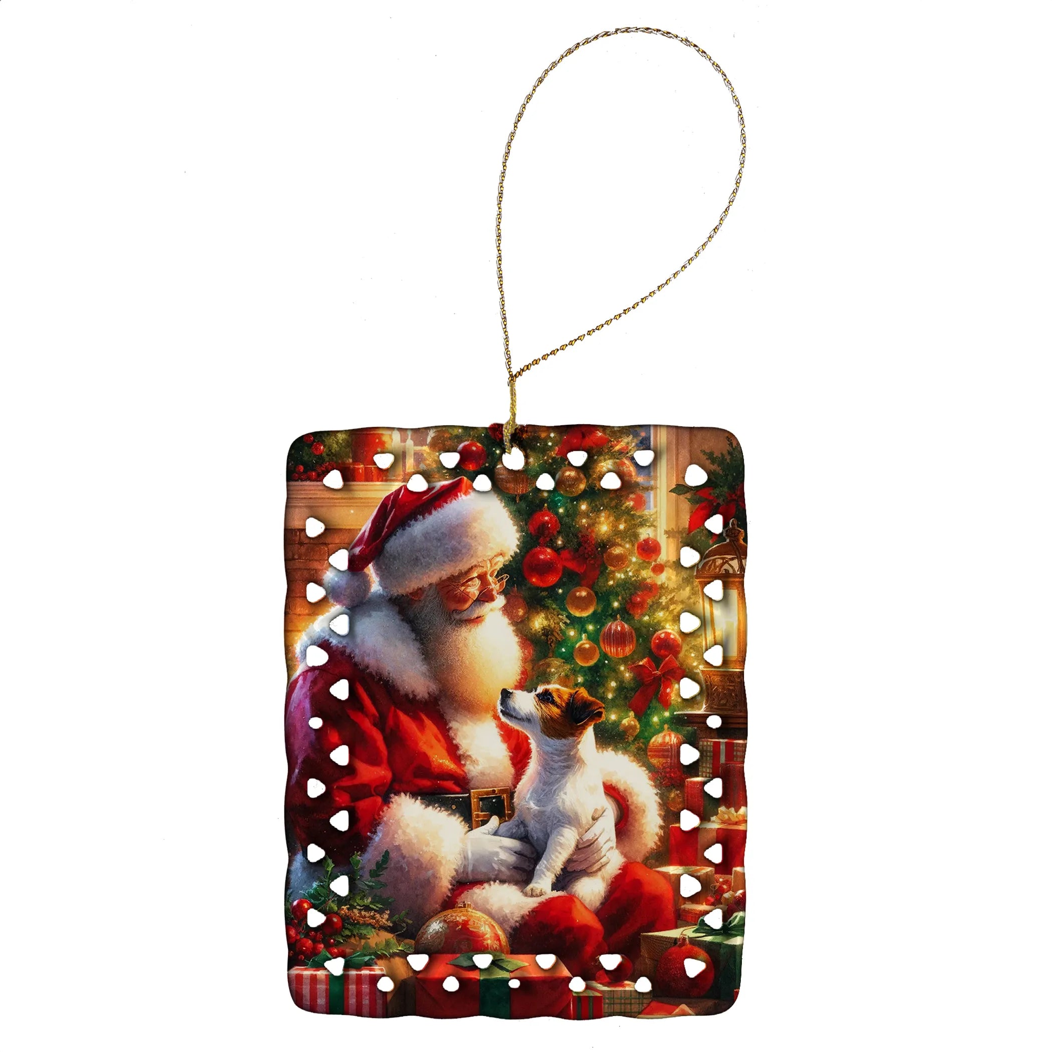 Moments with Santa Porcelain Ornament