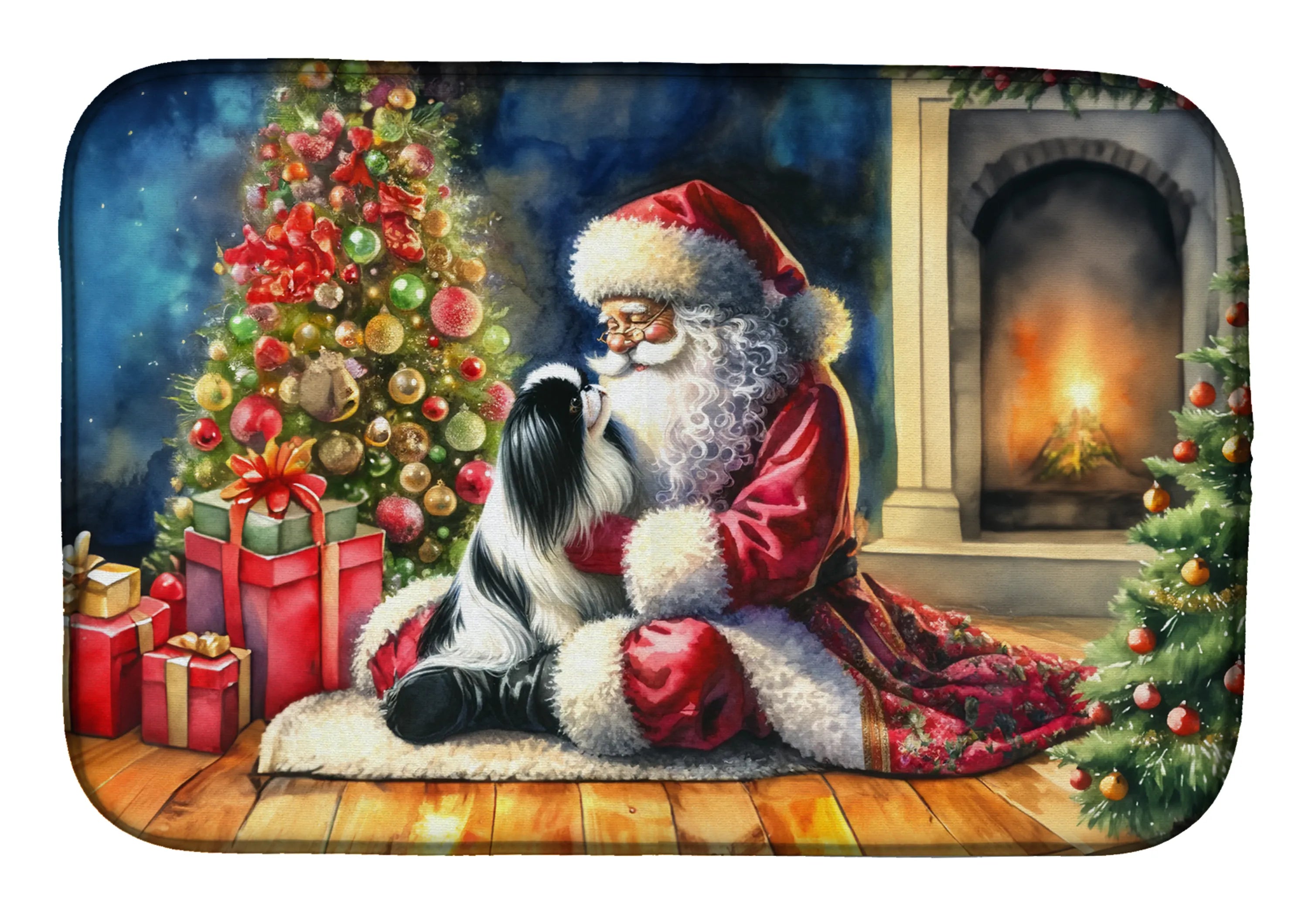 Moments with Santa Dish Drying Mat - Size: 14  X 21" | Pack Of: 1 | Collection name: Moments with santa