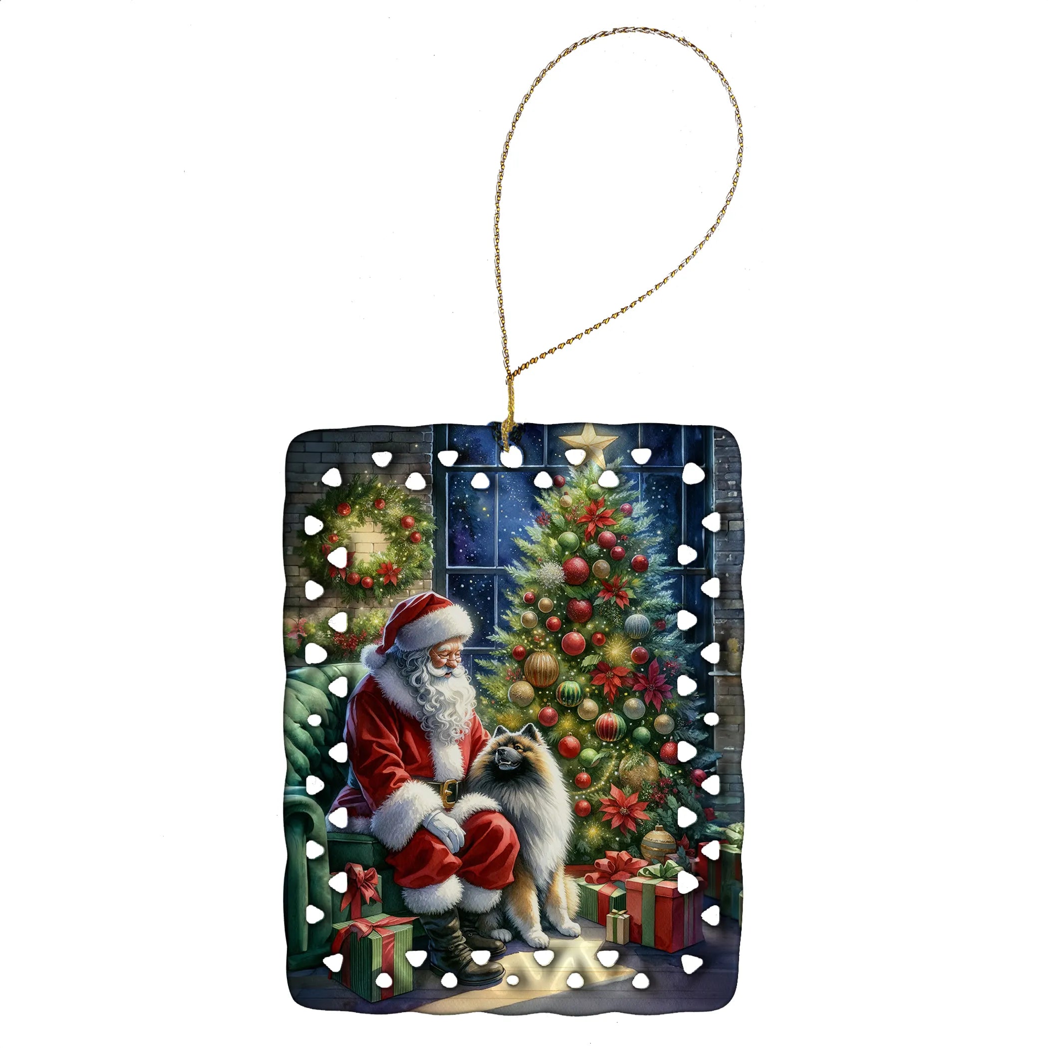 Moments with Santa Porcelain Ornament
